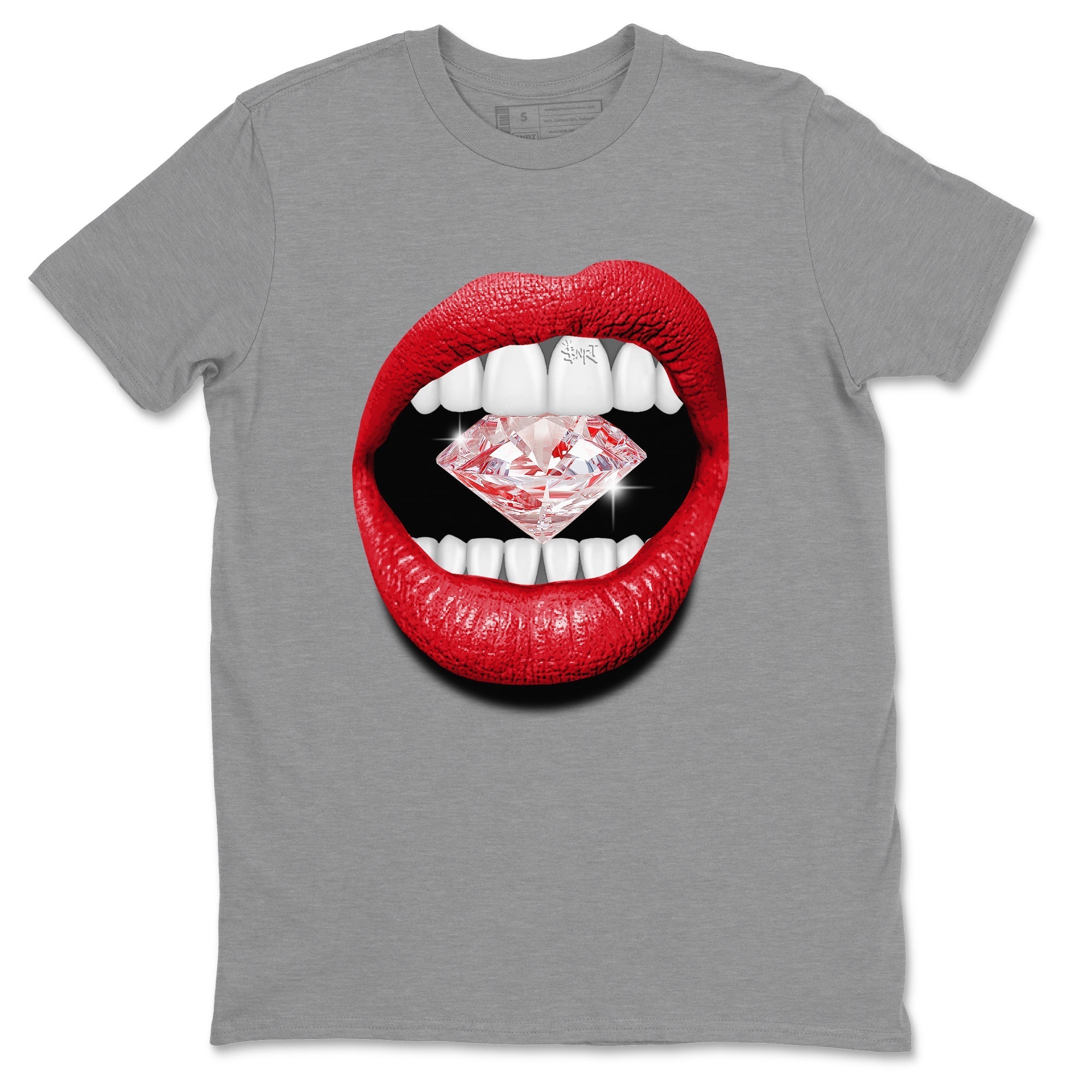 Air Jordan 6 Toro Bravo Sneaker Match Tees Lips Diamond Streetwear Sneaker Shirt Air Jordan 6 Toro Tees Unisex Shirts Heather Grey 2