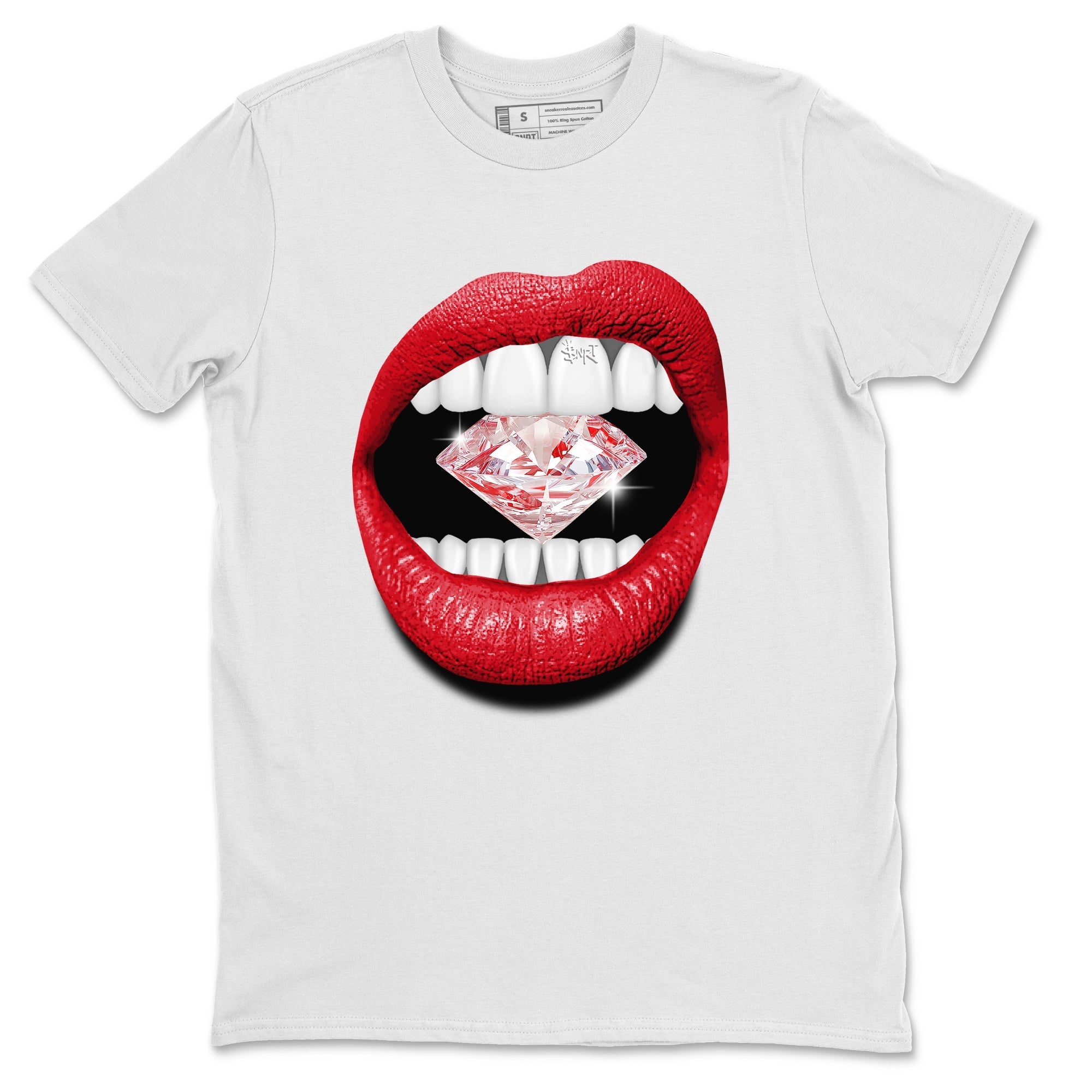 Air Jordan 6 Toro Bravo Sneaker Match Tees Lips Diamond Streetwear Sneaker Shirt Air Jordan 6 Toro Tees Unisex Shirts White 2