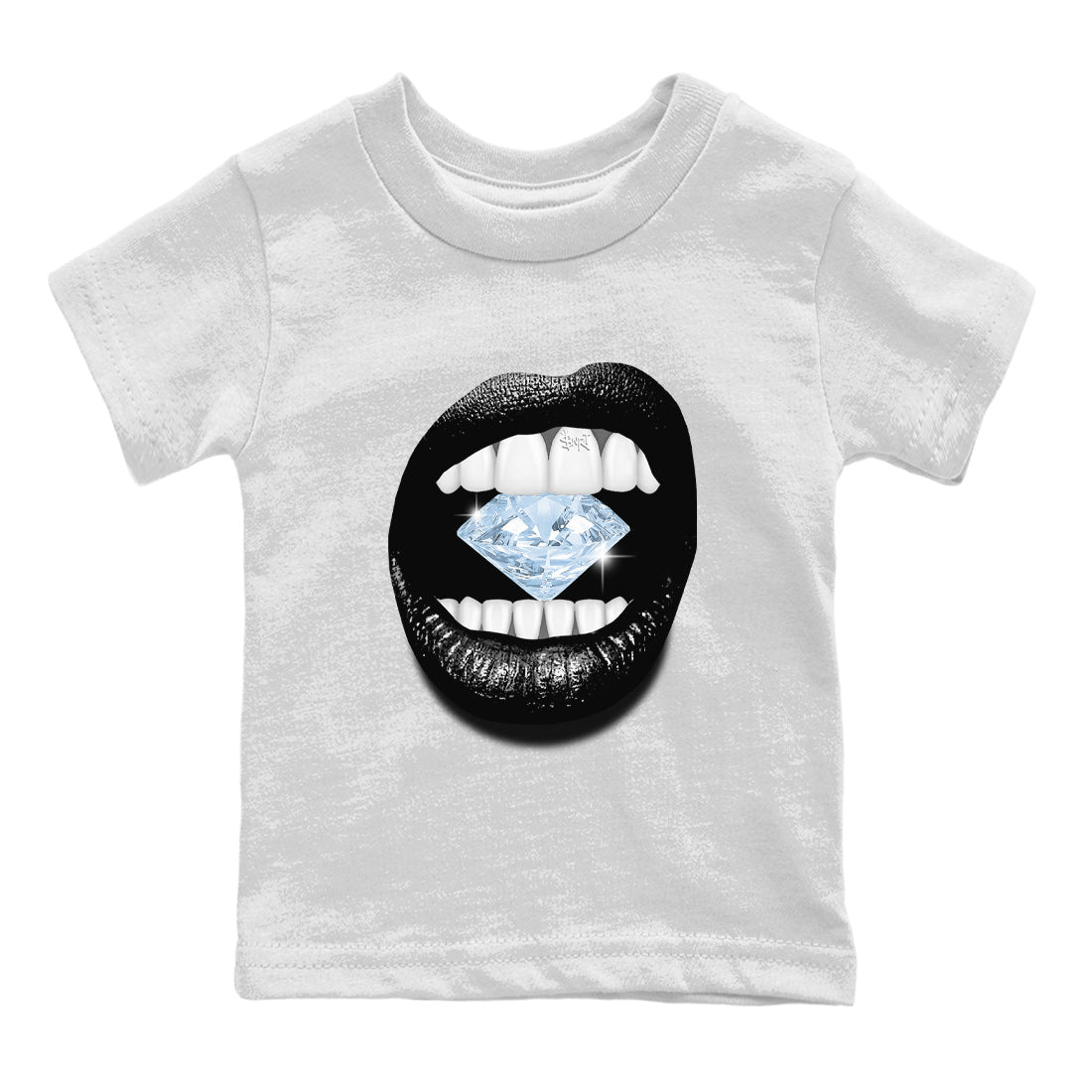 Air Jordan 7 Chambray Sneaker Match Tees Lips Diamond Streetwear Sneaker Shirt Jordan 7 Chambray Sneaker Release Tees Kids Shirts White 2