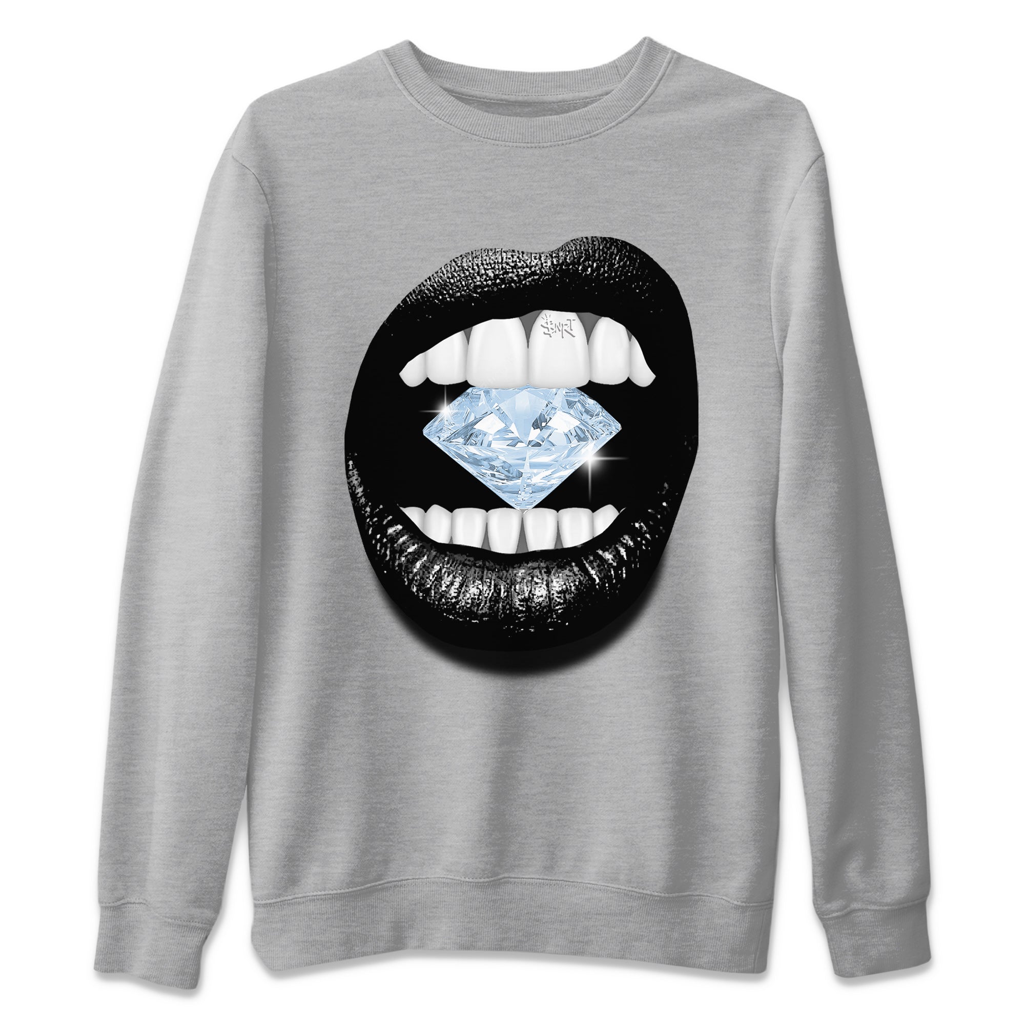 Air Jordan 7 Chambray Sneaker Match Tees Lips Diamond Streetwear Sneaker Shirt Jordan 7 Chambray Sneaker Release Tees Unisex Shirts Heather Grey 2