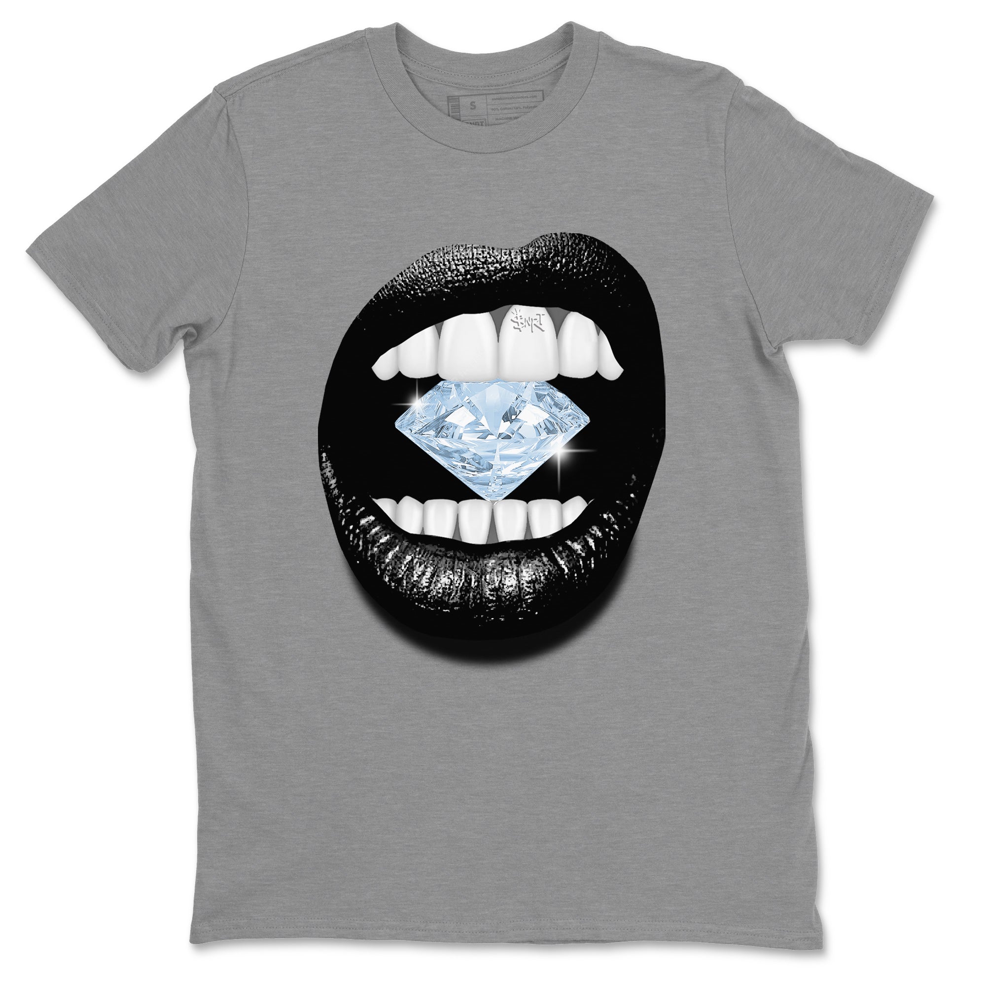 Air Jordan 7 Chambray Sneaker Match Tees Lips Diamond Streetwear Sneaker Shirt Jordan 7 Chambray Sneaker Release Tees Unisex Shirts Heather Grey 2