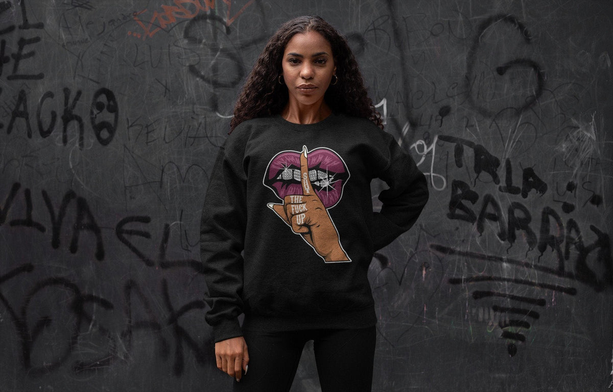 Jordan 1 Bordeaux Sneaker Matching T-Shirt Lips Hand Sneaker Tees Jordan 1 Bordeaux Sneaker Release Tees Crew Neck Tees