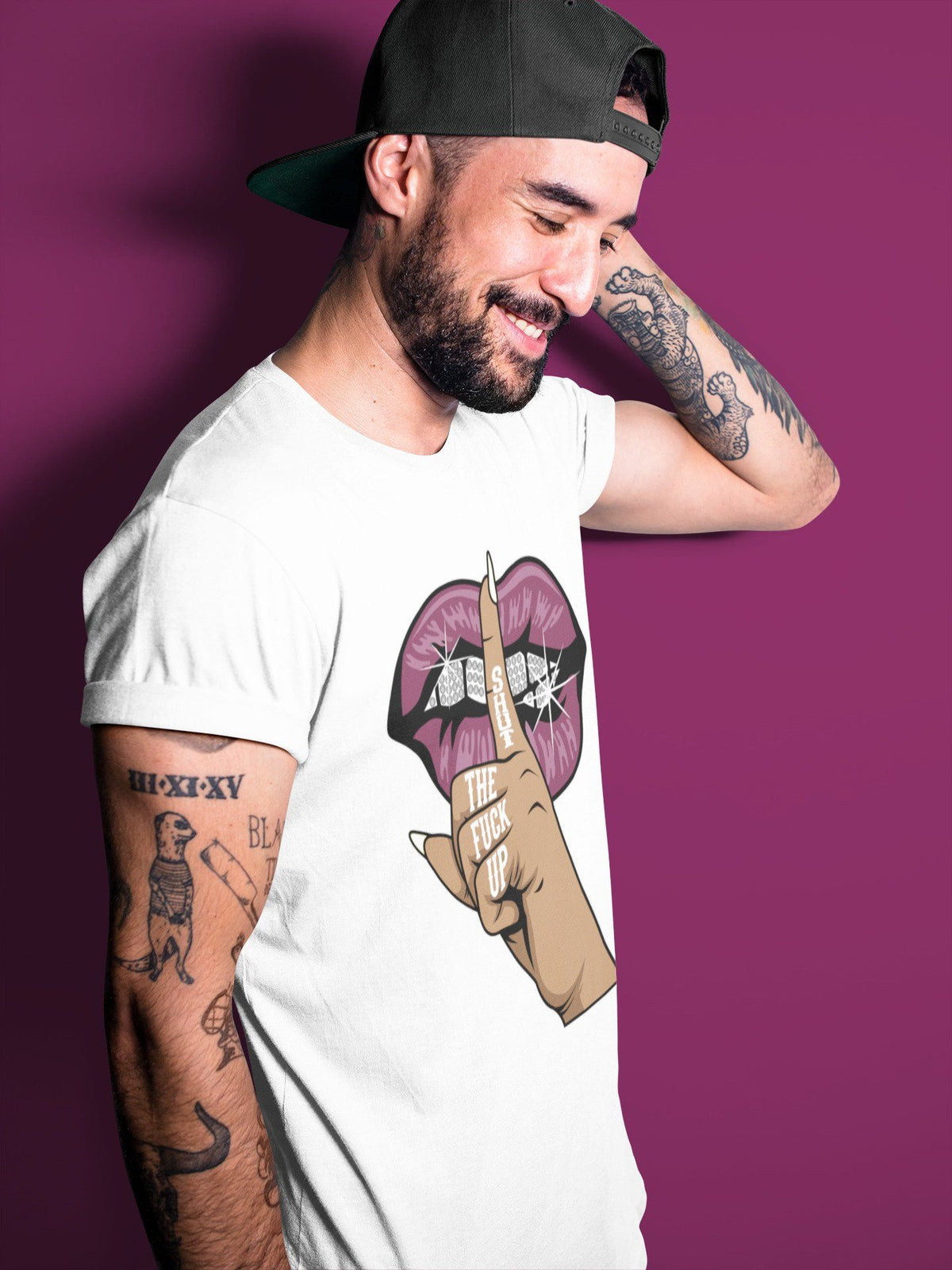 Jordan 1 Bordeaux Sneaker Matching T-Shirt Lips Hand Sneaker Tees Jordan 1 Bordeaux Sneaker Release Tees Crew Neck Tees