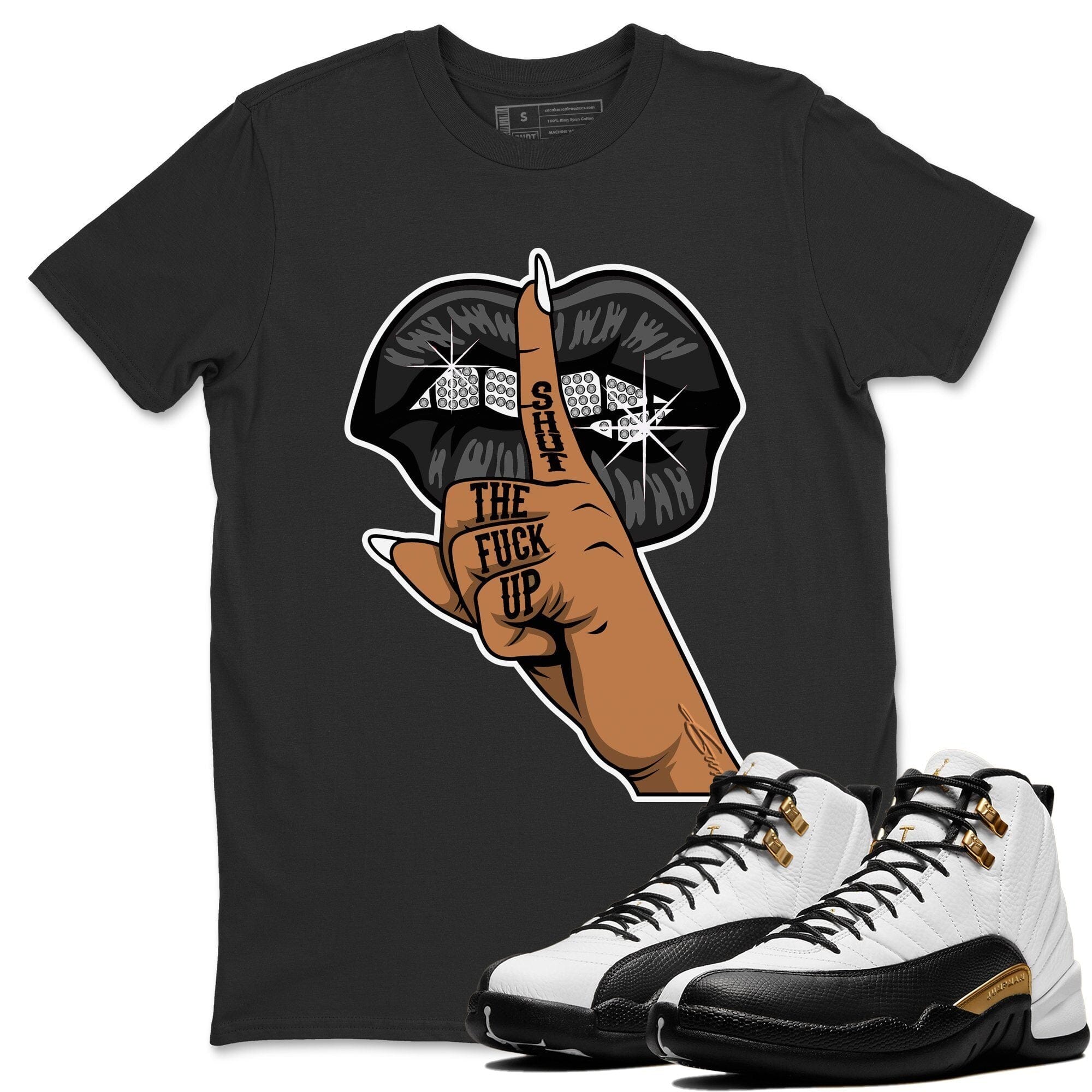 Jordan 12 Royalty Shirt To Match Jordans Lips Hand Sneaker Tees Jordan 12 Royalty Drip Gear Zone Sneaker Matching Clothing Unisex Shirts