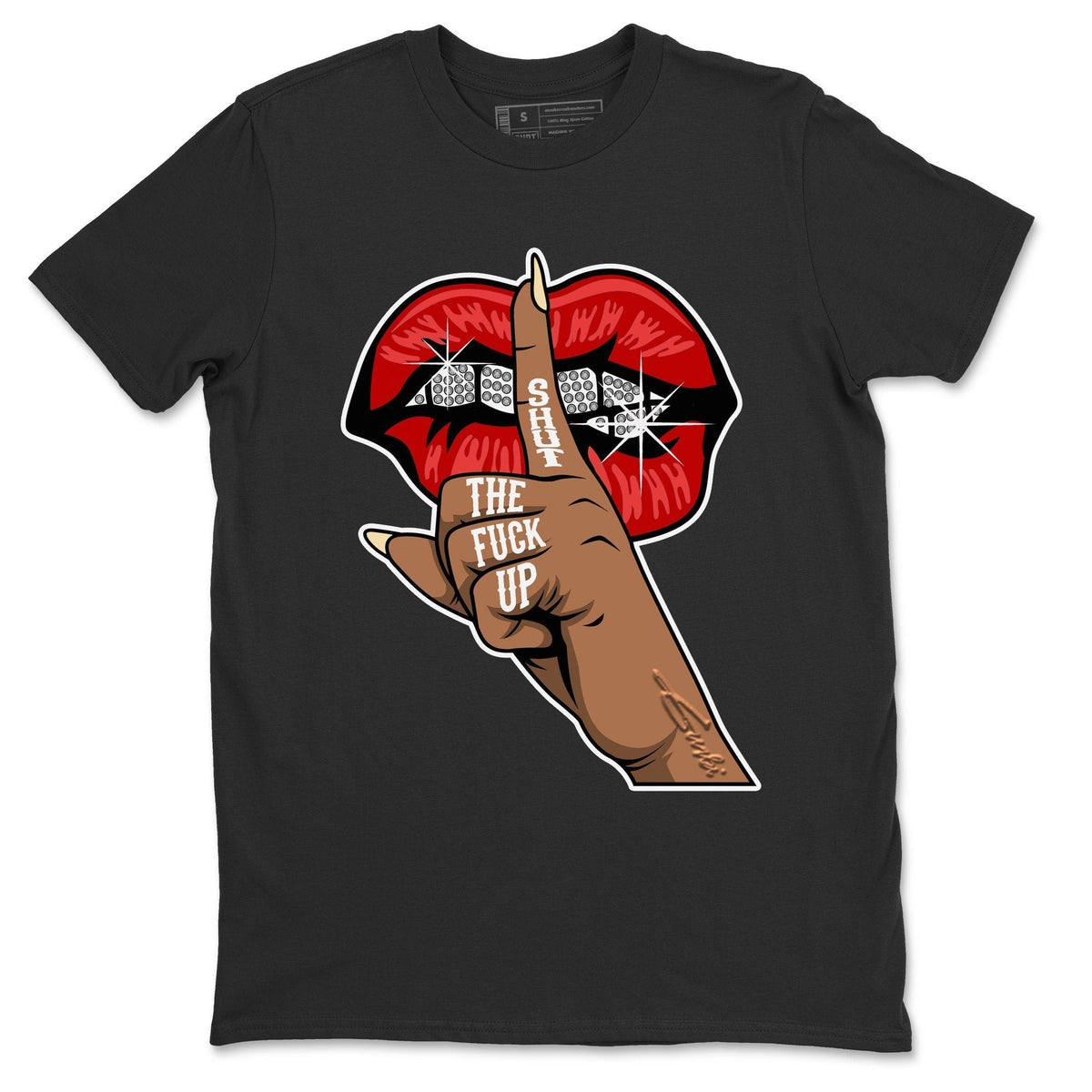 Jordan 2 OFF-WHITE Varsity Red Shirt To Match Jordans Lips Hand Sneaker Tees Jordan 2 OFF-WHITE Varsity Red Drip Gear Zone Sneaker Matching Clothing Unisex Shirts