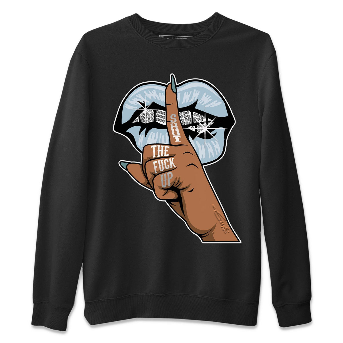 Jordan 5 Blue Bird Shirt To Match Jordans Lips Hand Sneaker Tees Jordan 5 Blue Bird Drip Gear Zone Sneaker Matching Clothing Unisex Shirts