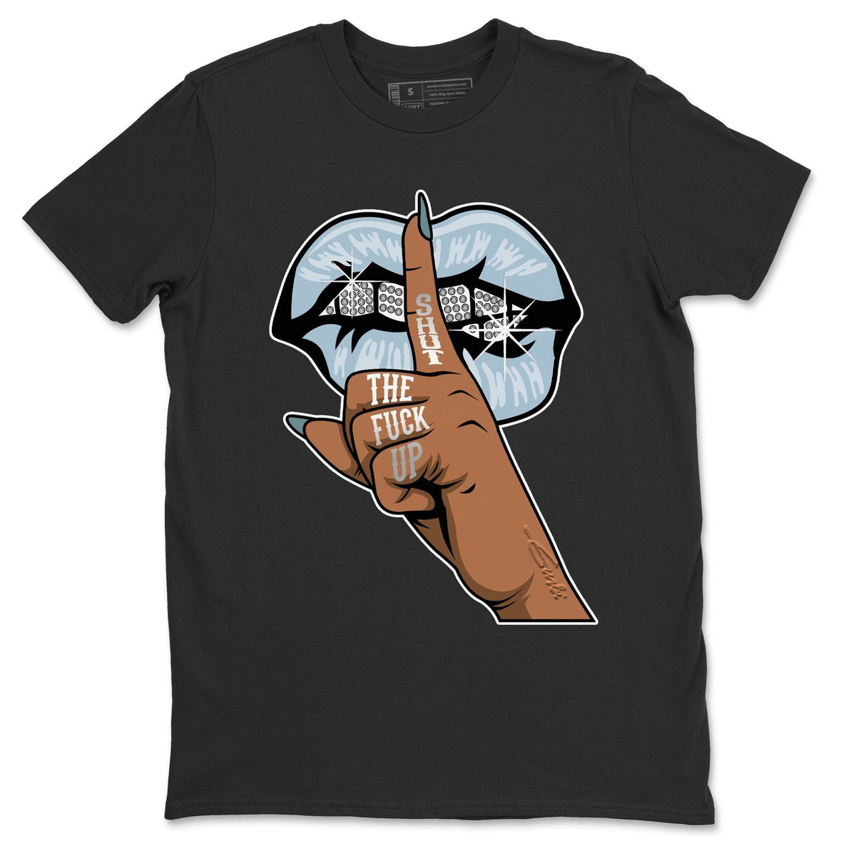 Jordan 5 Blue Bird Shirt To Match Jordans Lips Hand Sneaker Tees Jordan 5 Blue Bird Drip Gear Zone Sneaker Matching Clothing Unisex Shirts