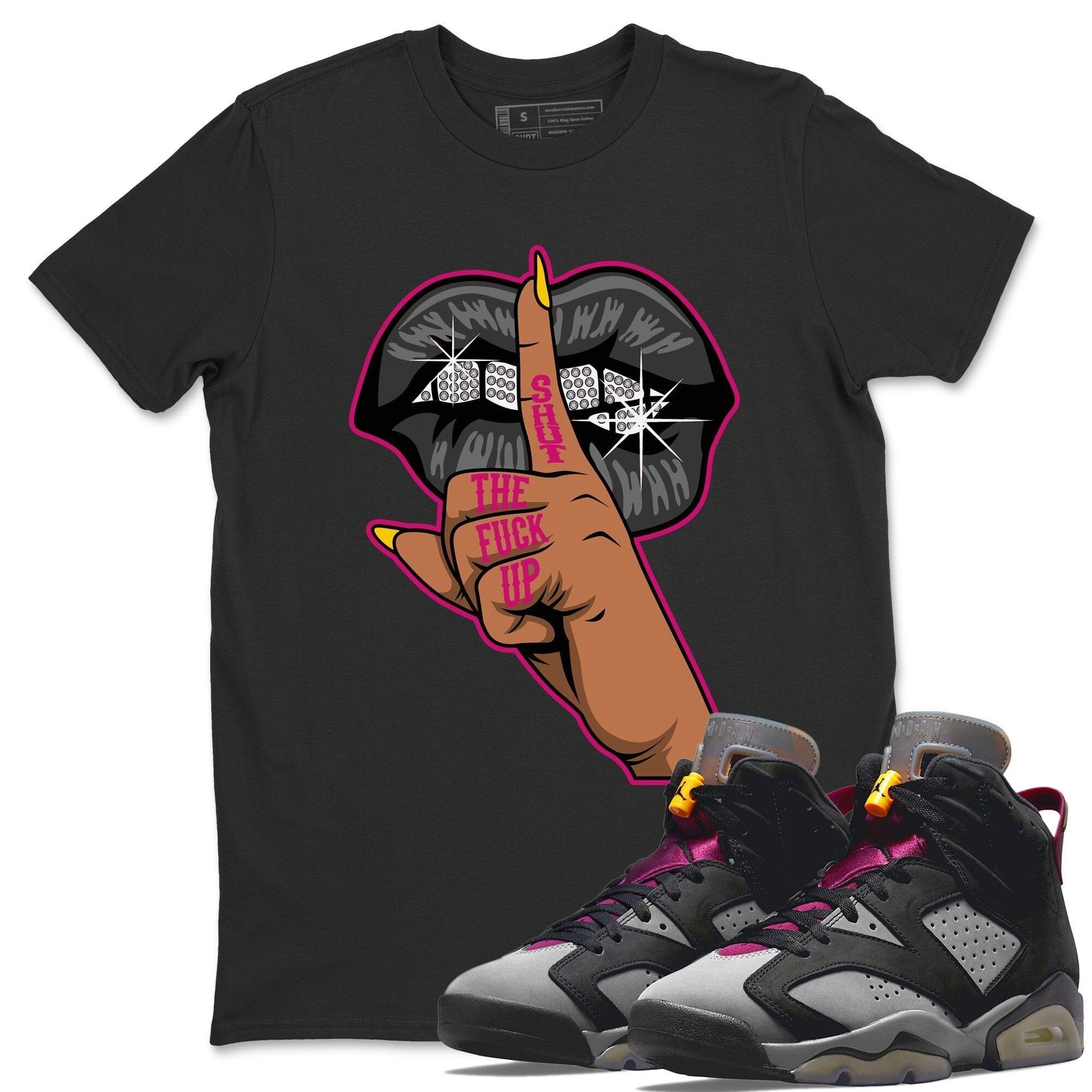 Jordan 6 Bordeaux Shirt To Match Jordans Lips Hand Sneaker Tees Jordan 6 Bordeaux Drip Gear Zone Sneaker Matching Clothing Unisex Shirts