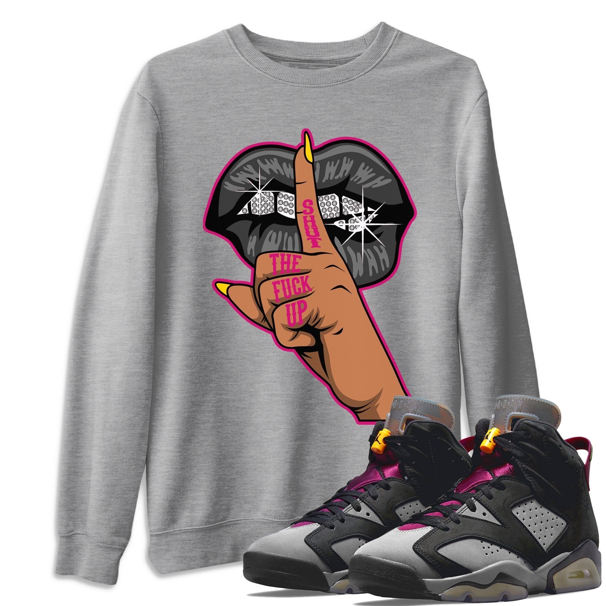 Jordan 6 Bordeaux Shirt To Match Jordans Lips Hand Sneaker Tees Jordan 6 Bordeaux Drip Gear Zone Sneaker Matching Clothing Unisex Shirts