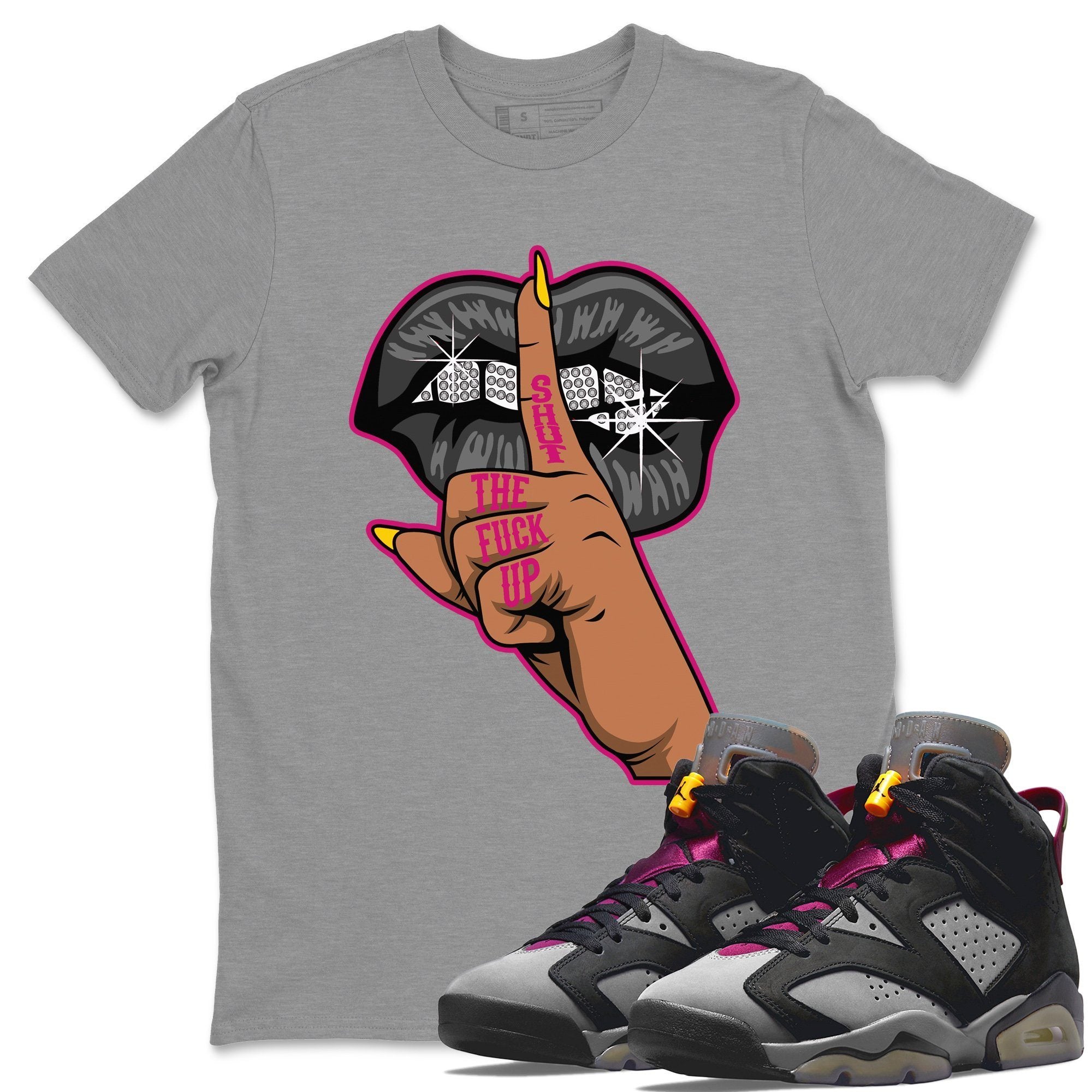 Jordan 6 Bordeaux Shirt To Match Jordans Lips Hand Sneaker Tees Jordan 6 Bordeaux Drip Gear Zone Sneaker Matching Clothing Unisex Shirts