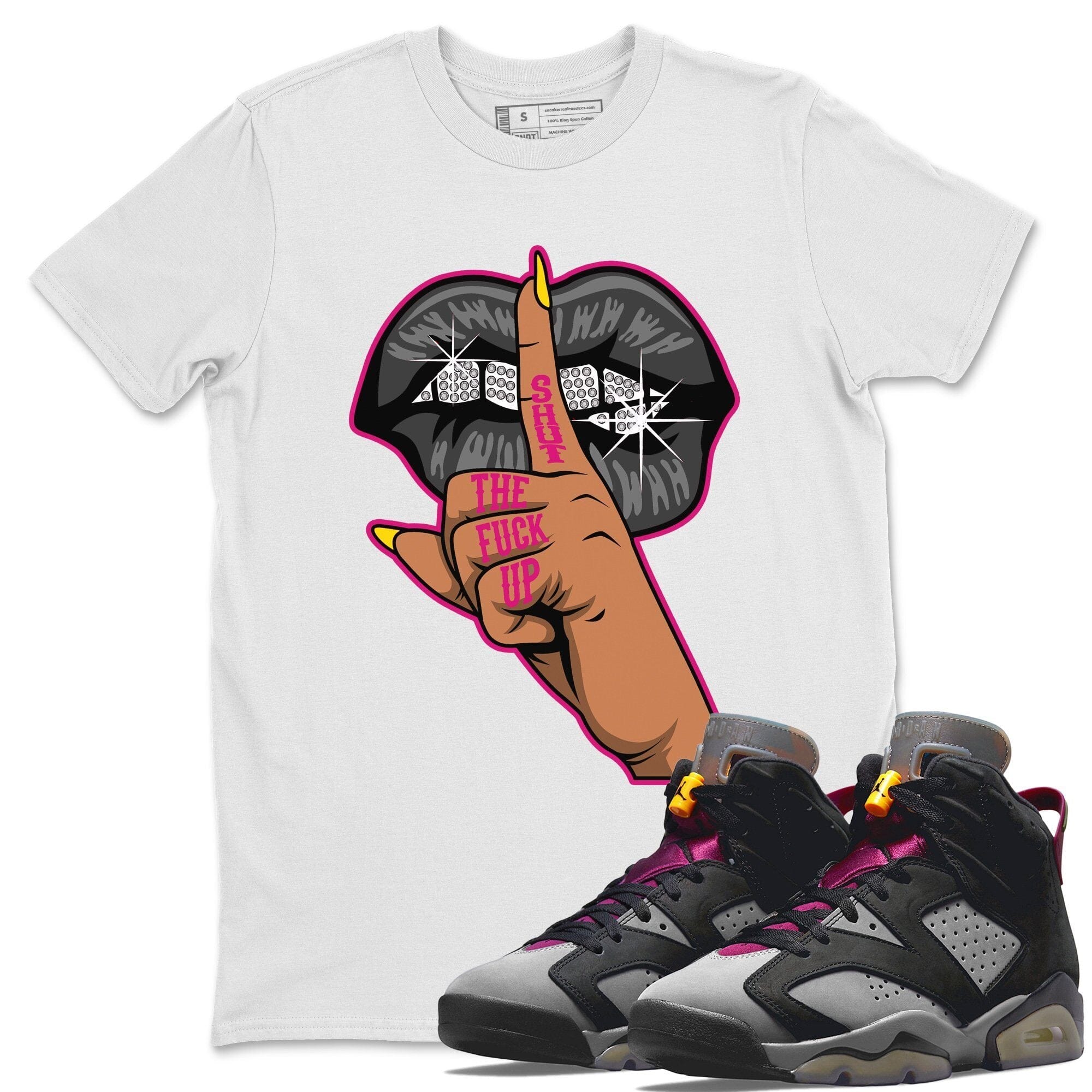 Jordan 6 Bordeaux Shirt To Match Jordans Lips Hand Sneaker Tees Jordan 6 Bordeaux Drip Gear Zone Sneaker Matching Clothing Unisex Shirts