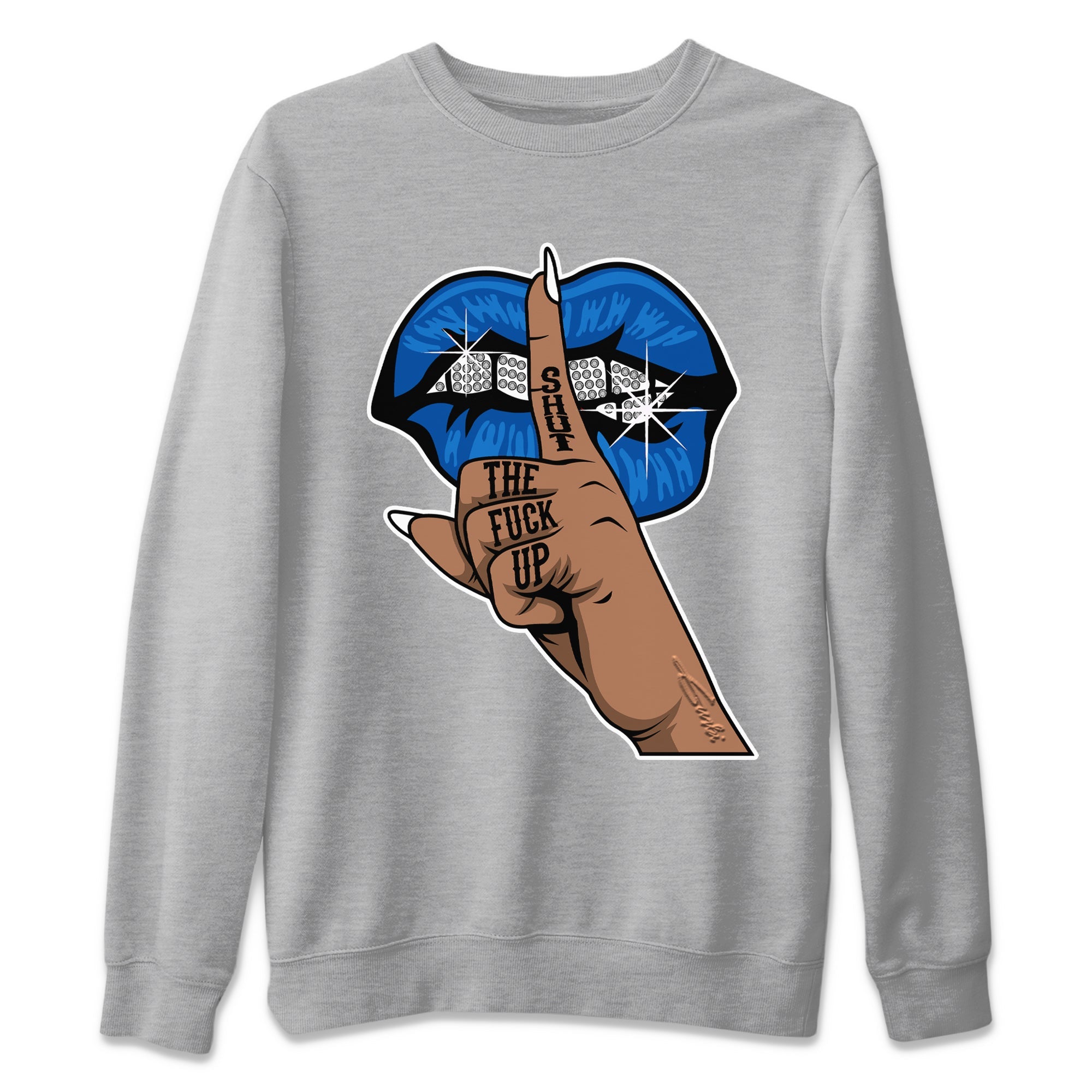 Jordan 1 Dark Marina Blue Sneaker Matching T-Shirt Lips Hand Sneaker Tees Jordan 1 Dark Marina Blue Sneaker Release Tees Crew Neck Tees