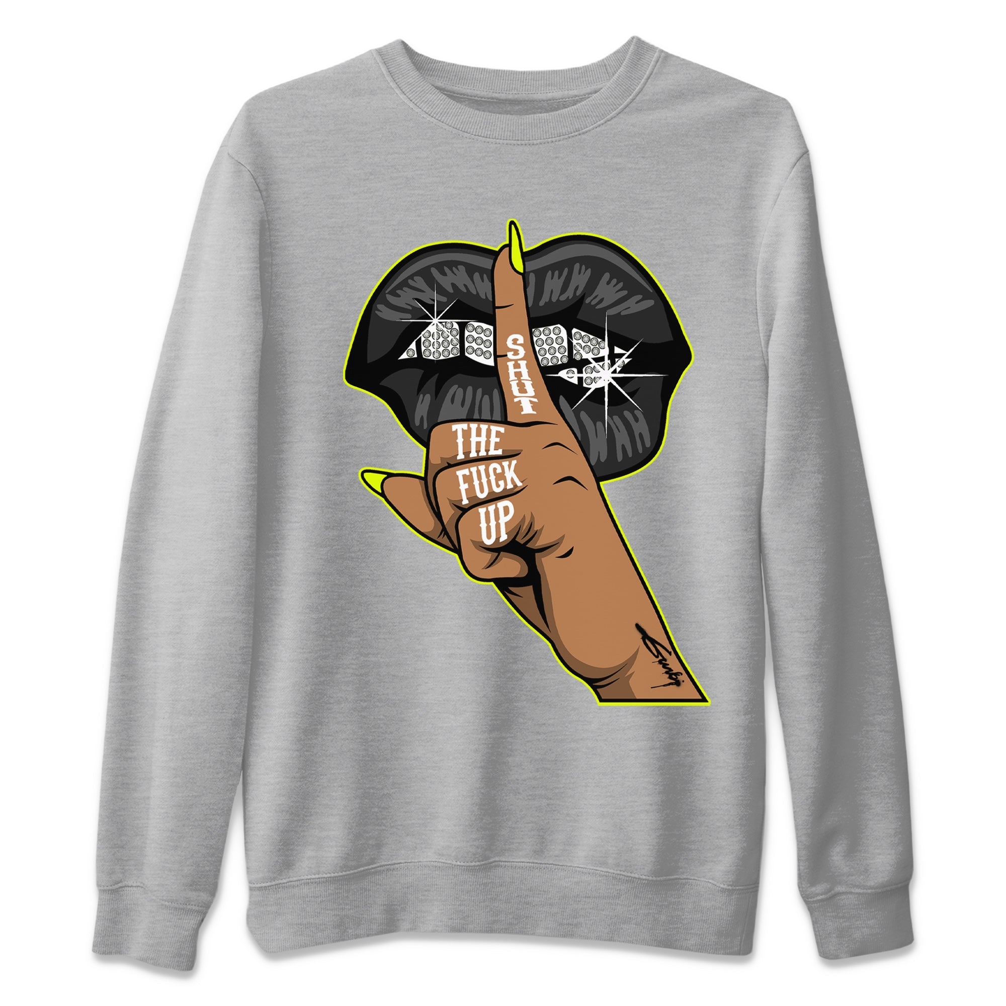 Jordan 1 Visionaire Sneaker Matching T-Shirt Lips Hand Sneaker Tees Jordan 1 Visionaire Sneaker Release Tees Crew Neck Tees