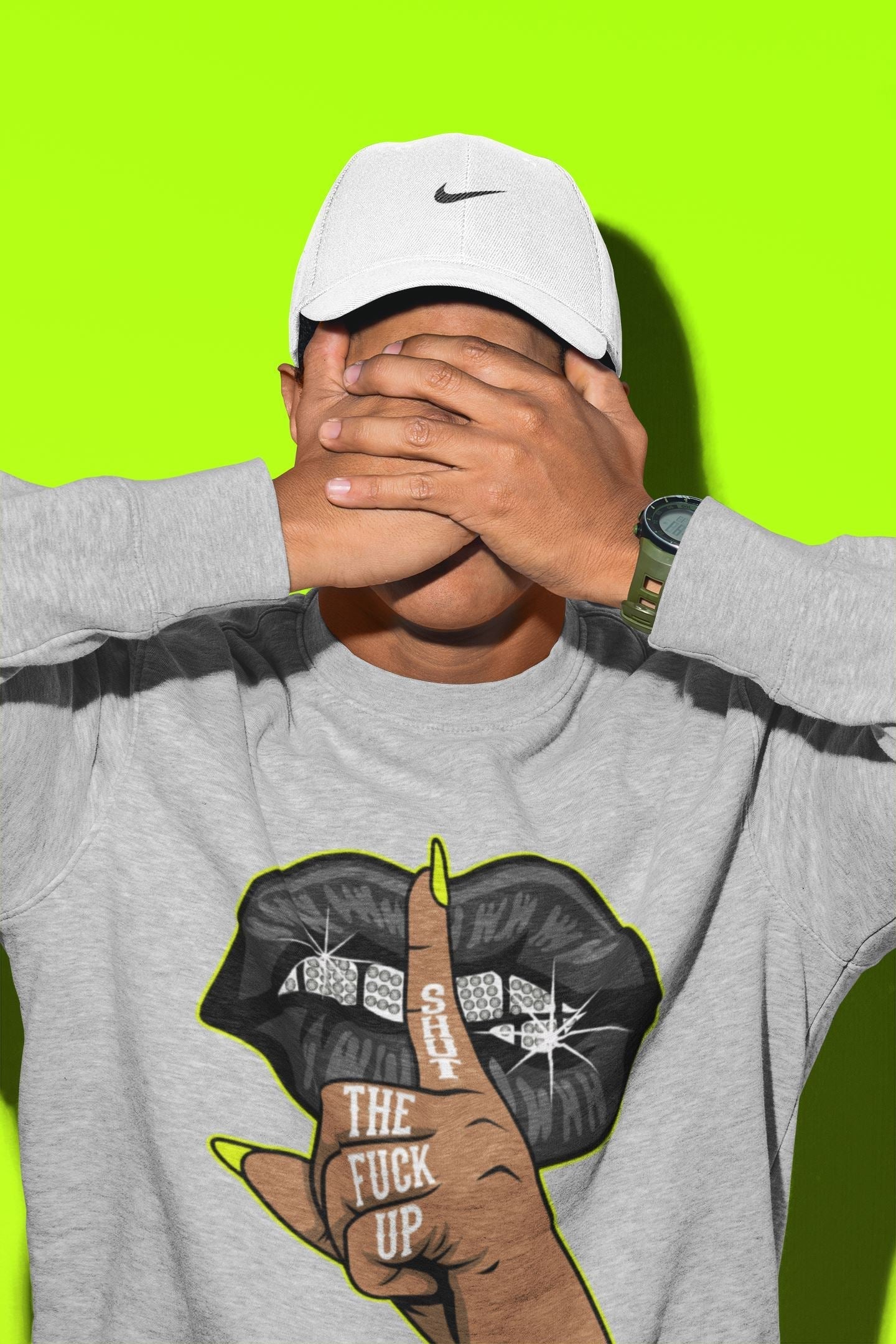 Jordan 1 Visionaire Sneaker Matching T-Shirt Lips Hand Sneaker Tees Jordan 1 Visionaire Sneaker Release Tees Crew Neck Tees