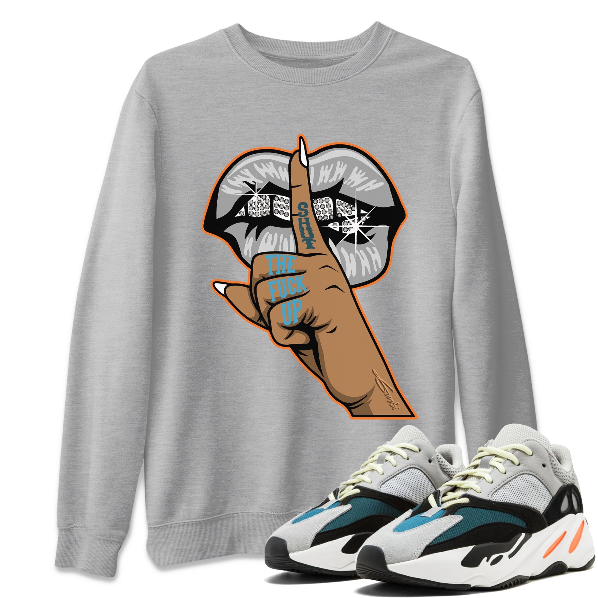 Yeezy 700 Wave Runner Shirt To Match Jordans Lips Hand Sneaker Tees Yeezy 700 Wave Runner Drip Gear Zone Sneaker Matching Clothing Unisex Shirts