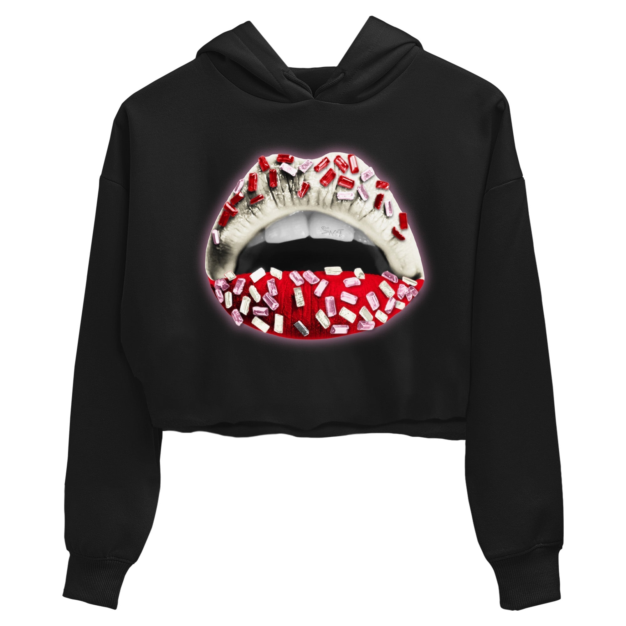 Air Force 1 Valentines Day Sneaker Match Tees Lips Jewel Sneaker Tees Air Force 1 Valentines Day Jordan to match sneaker T-Shirt Women's Shirts