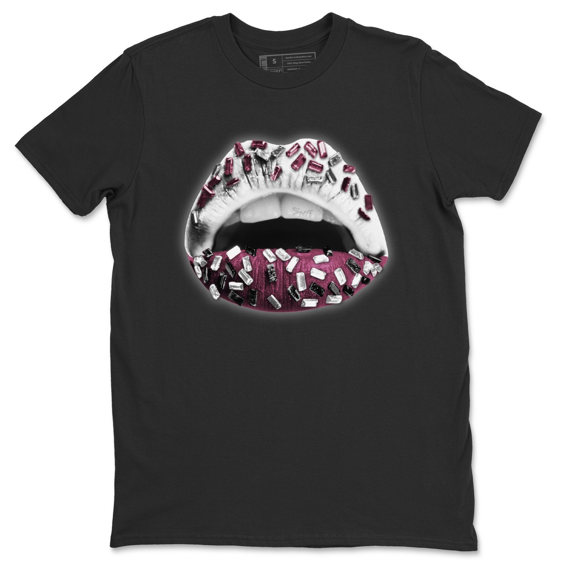 Jordan 1 Bordeaux Sneaker Matching T-Shirt Lips Jewel Sneaker Tees Jordan 1 Bordeaux Sneaker Release Tees Crew Neck Tees