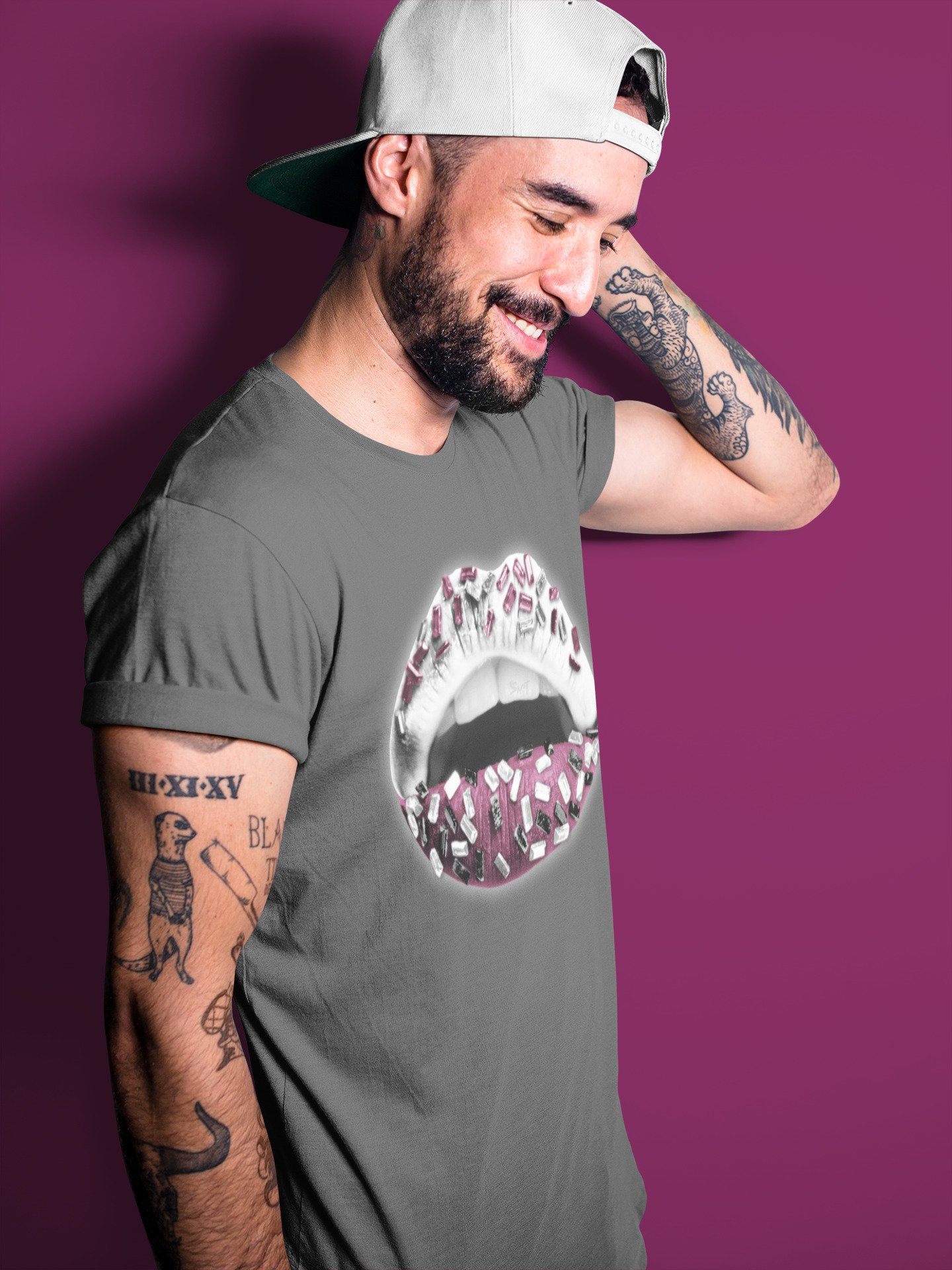 Jordan 1 Bordeaux Sneaker Matching T-Shirt Lips Jewel Sneaker Tees Jordan 1 Bordeaux Sneaker Release Tees Crew Neck Tees