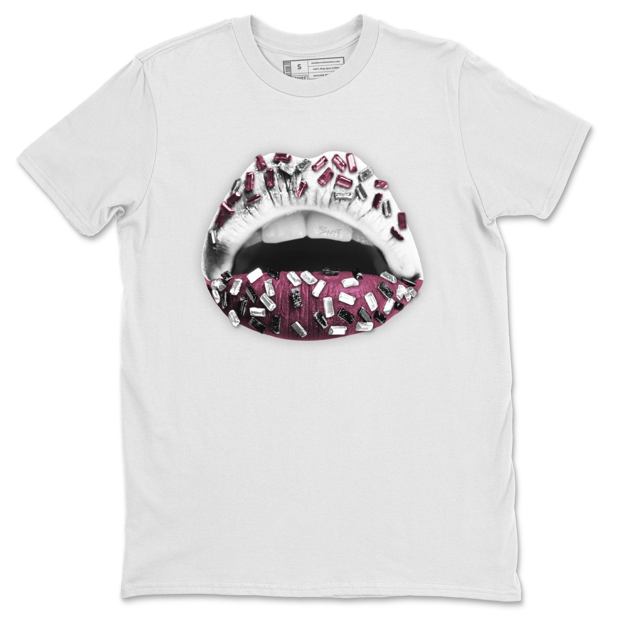 Jordan 1 Bordeaux Sneaker Matching T-Shirt Lips Jewel Sneaker Tees Jordan 1 Bordeaux Sneaker Release Tees Crew Neck Tees