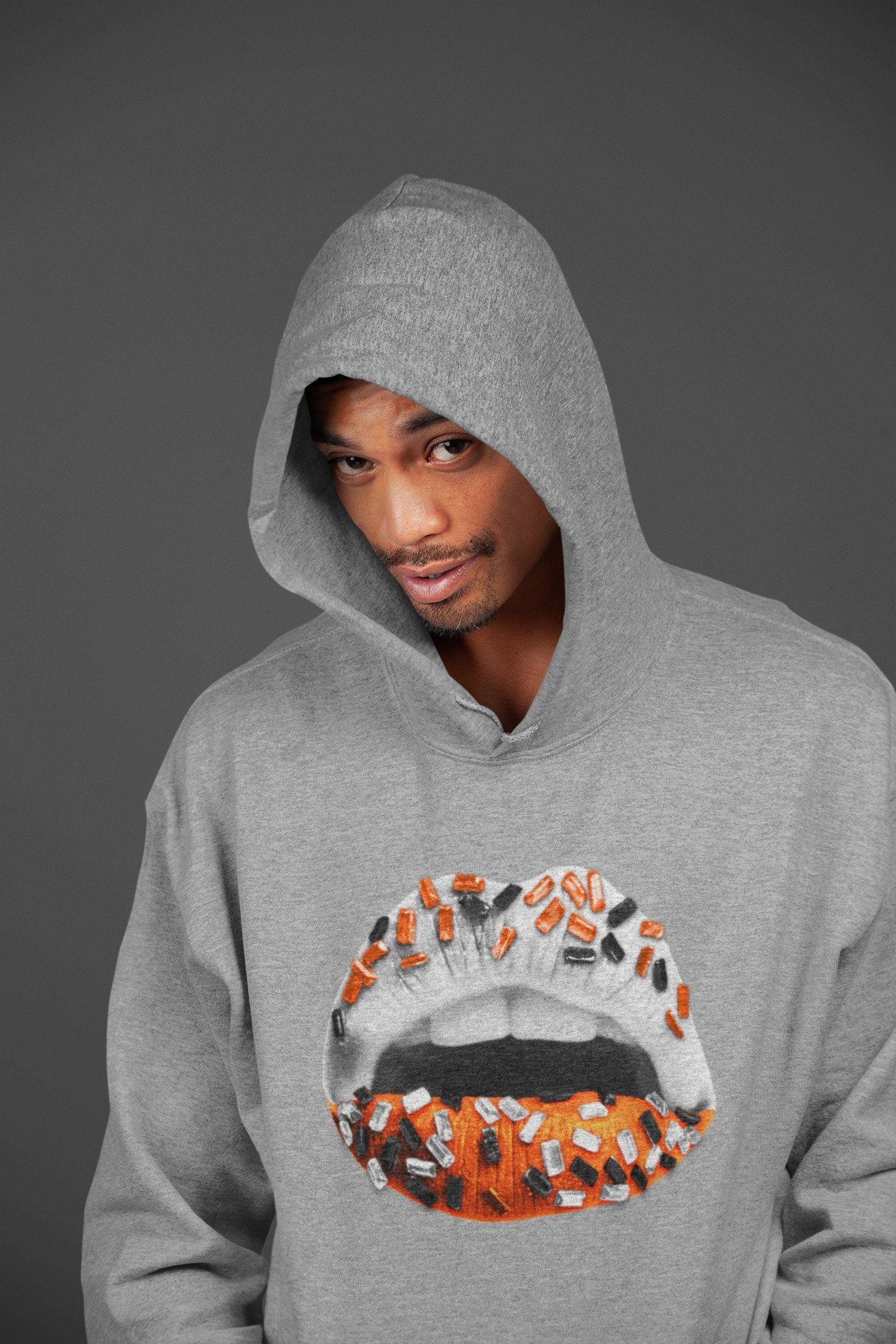 Jordan 1 Electro Orange Sneaker Matching T-Shirt Lips Jewel Sneaker Tees Jordan 1 Electro Orange Sneaker Release Tees Crew Neck Tees