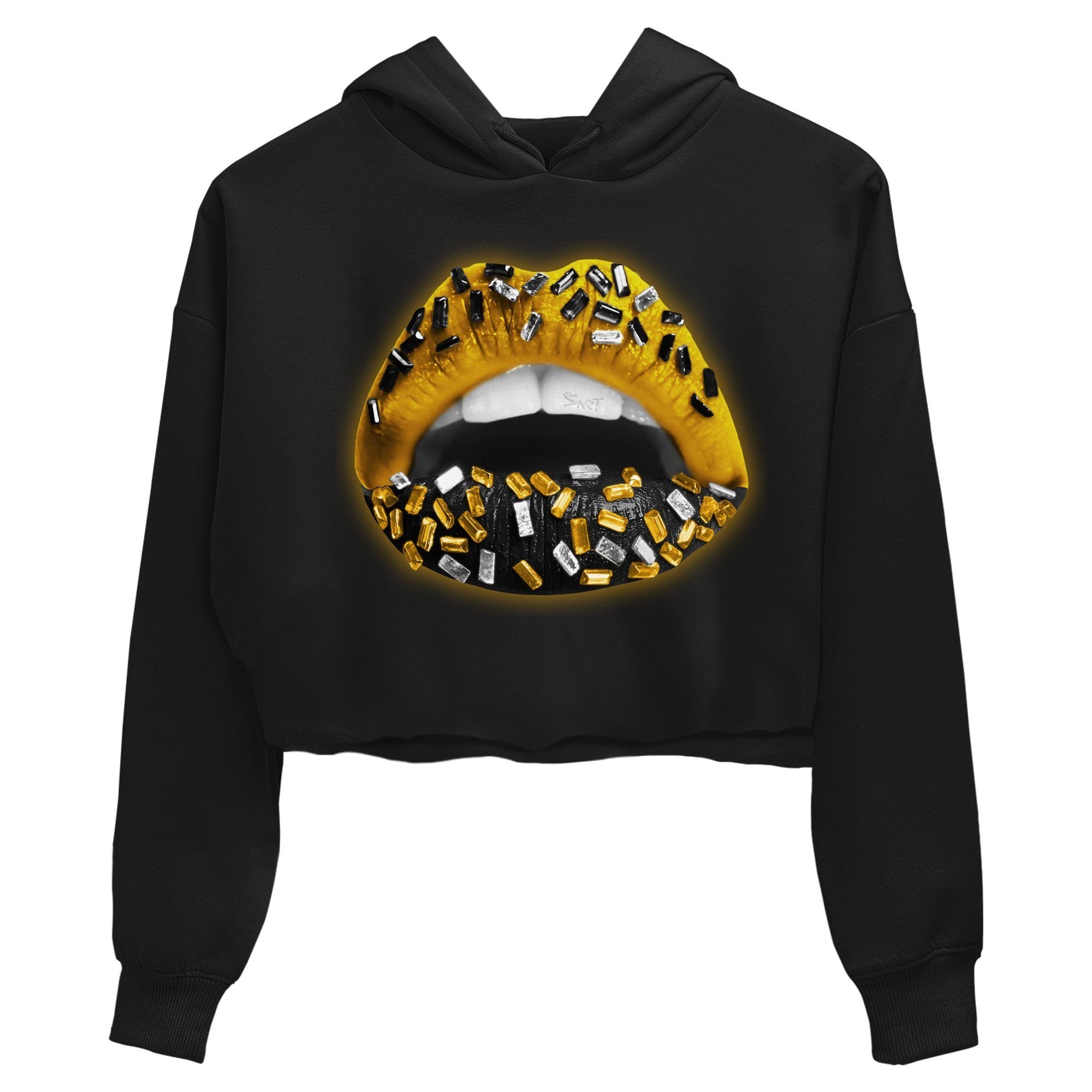 Jordan 1 Pollen Sneaker Matching T-Shirt Lips Jewel Sneaker Tees Jordan 1 Pollen Sneaker Release Tees Women's Shirts