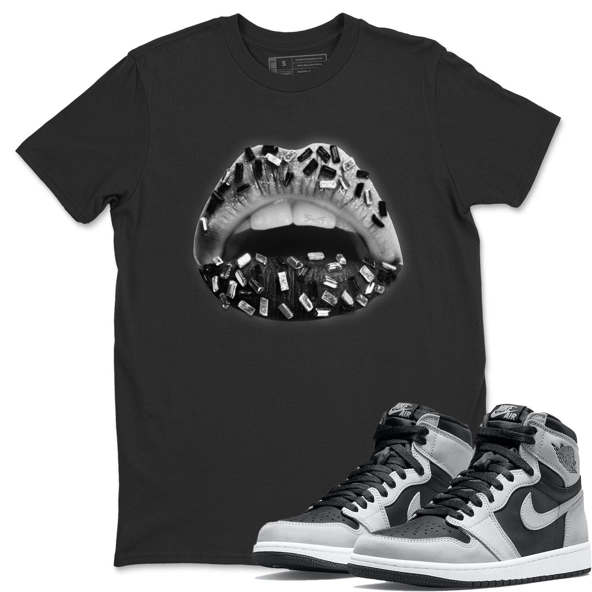 Jordan 1 Shadow 2.0 Shirt To Match Jordans Lips Jewel Sneaker Tees Jordan 1 Shadow 2.0 Drip Gear Zone Sneaker Matching Clothing Unisex Shirts