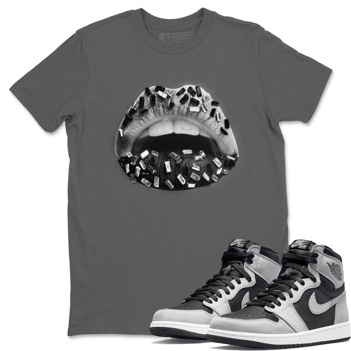 Jordan 1 Shadow 2.0 Shirt To Match Jordans Lips Jewel Sneaker Tees Jordan 1 Shadow 2.0 Drip Gear Zone Sneaker Matching Clothing Unisex Shirts