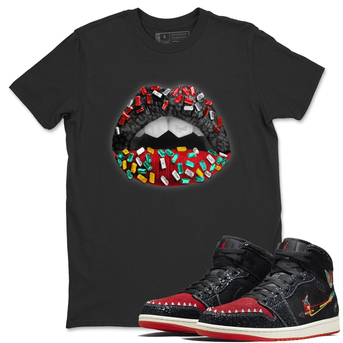 Jordan 1 Siempre Familia Shirt To Match Jordans Lips Jewel Sneaker Tees Jordan 1 Siempre Familia Drip Gear Zone Sneaker Matching Clothing Unisex Shirts