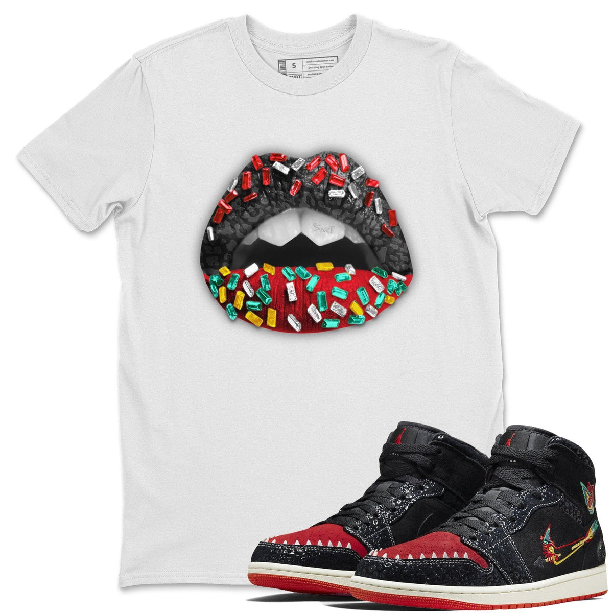 Jordan 1 Siempre Familia Shirt To Match Jordans Lips Jewel Sneaker Tees Jordan 1 Siempre Familia Drip Gear Zone Sneaker Matching Clothing Unisex Shirts