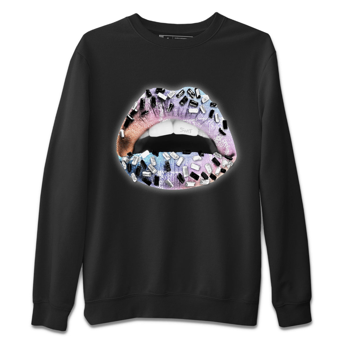 Jordan 1 Skyline Sneaker Matching T-Shirt Lips Jewel Sneaker Tees Jordan 1 Skyline Sneaker Release Tees Crew Neck Tees