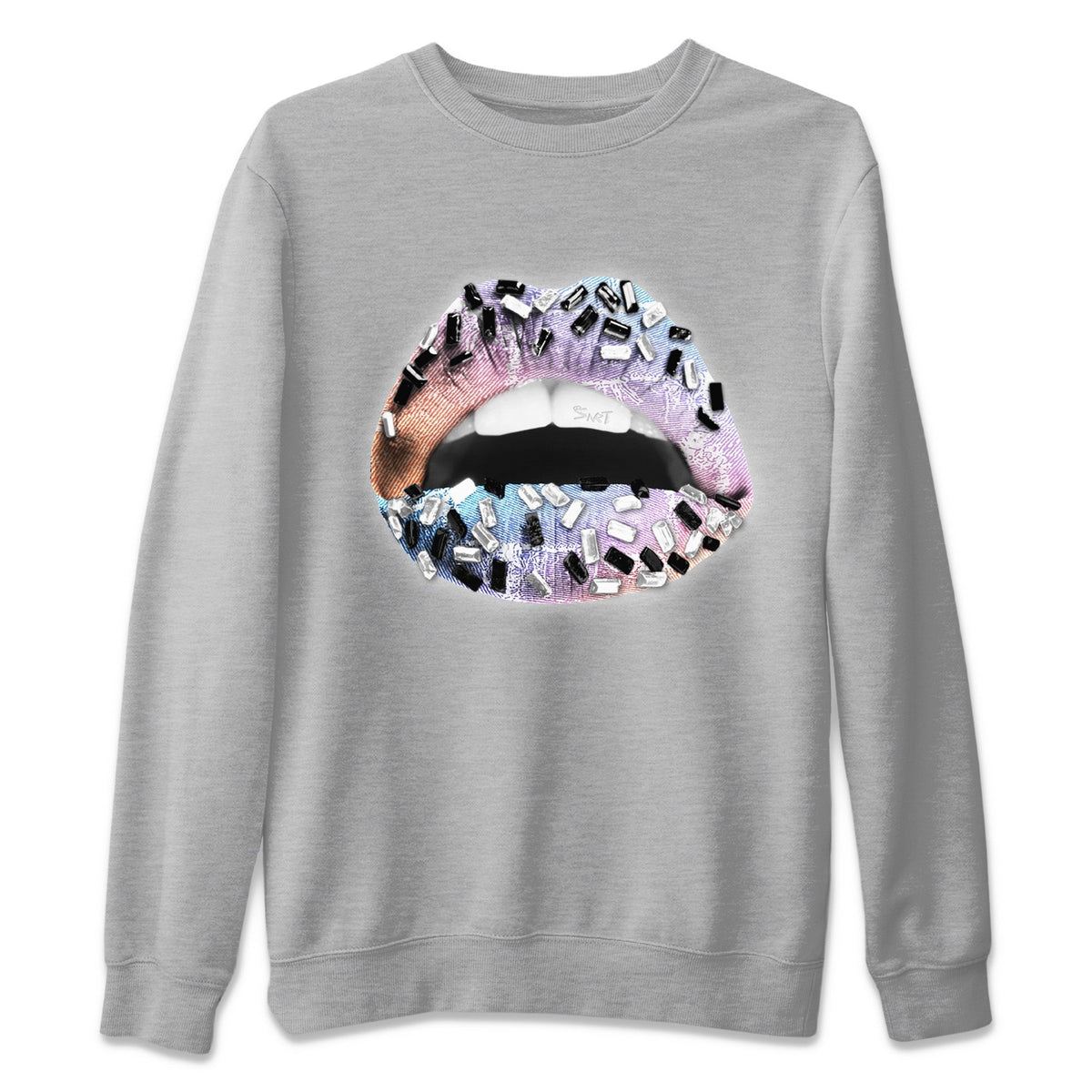Jordan 1 Skyline Sneaker Matching T-Shirt Lips Jewel Sneaker Tees Jordan 1 Skyline Sneaker Release Tees Crew Neck Tees