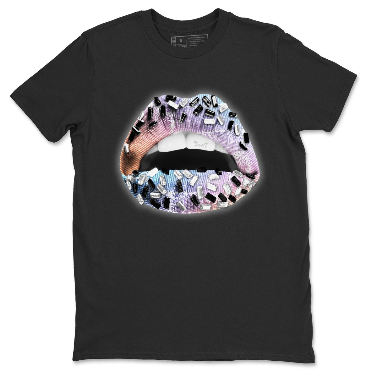 Jordan 1 Skyline Sneaker Matching T-Shirt Lips Jewel Sneaker Tees Jordan 1 Skyline Sneaker Release Tees Crew Neck Tees