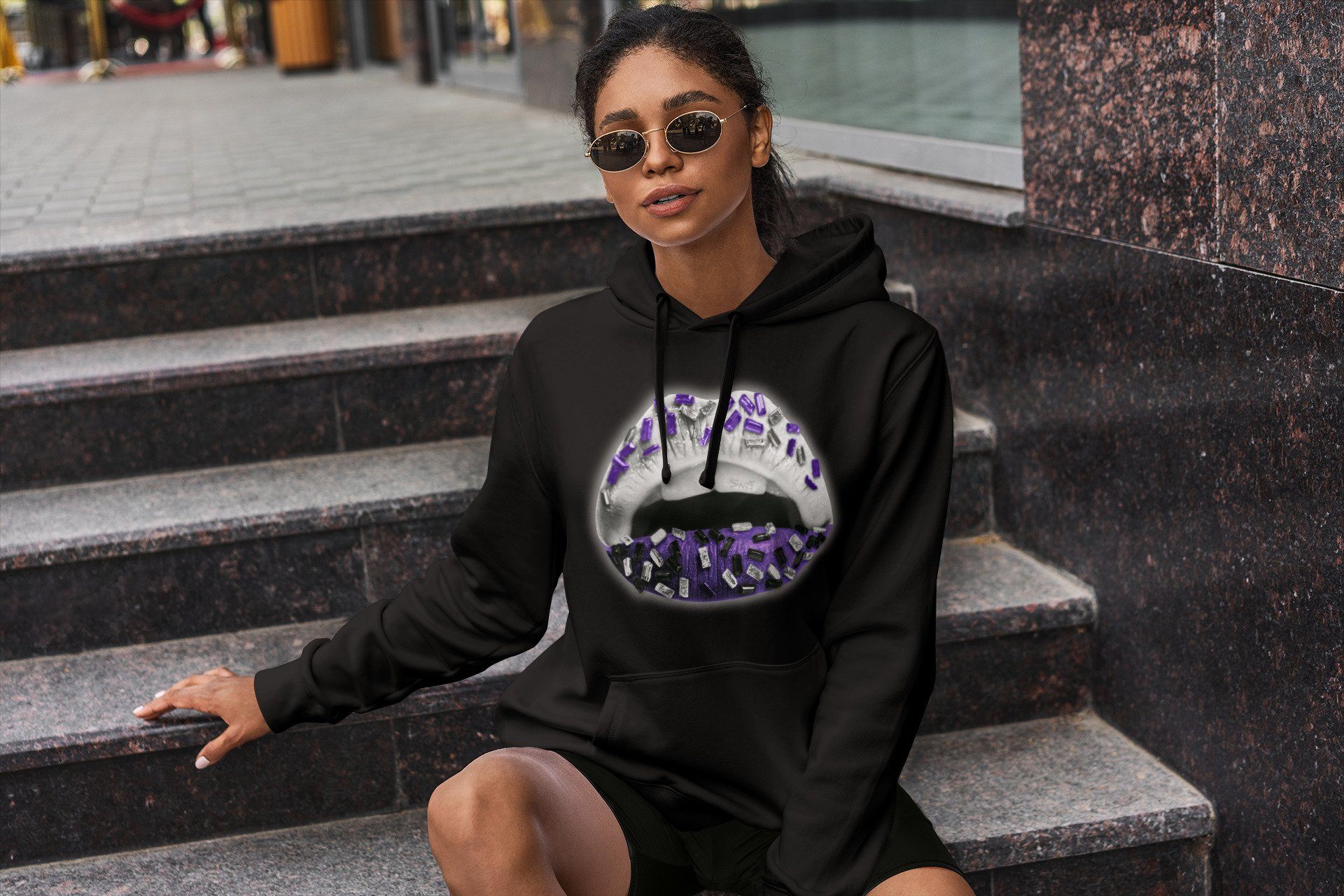 Jordan 1 WMNS Court Purple Shirt To Match Jordans Lips Jewel Sneaker Tees Jordan 1 WMNS Court Purple Drip Gear Zone Sneaker Matching Clothing Unisex Shirts