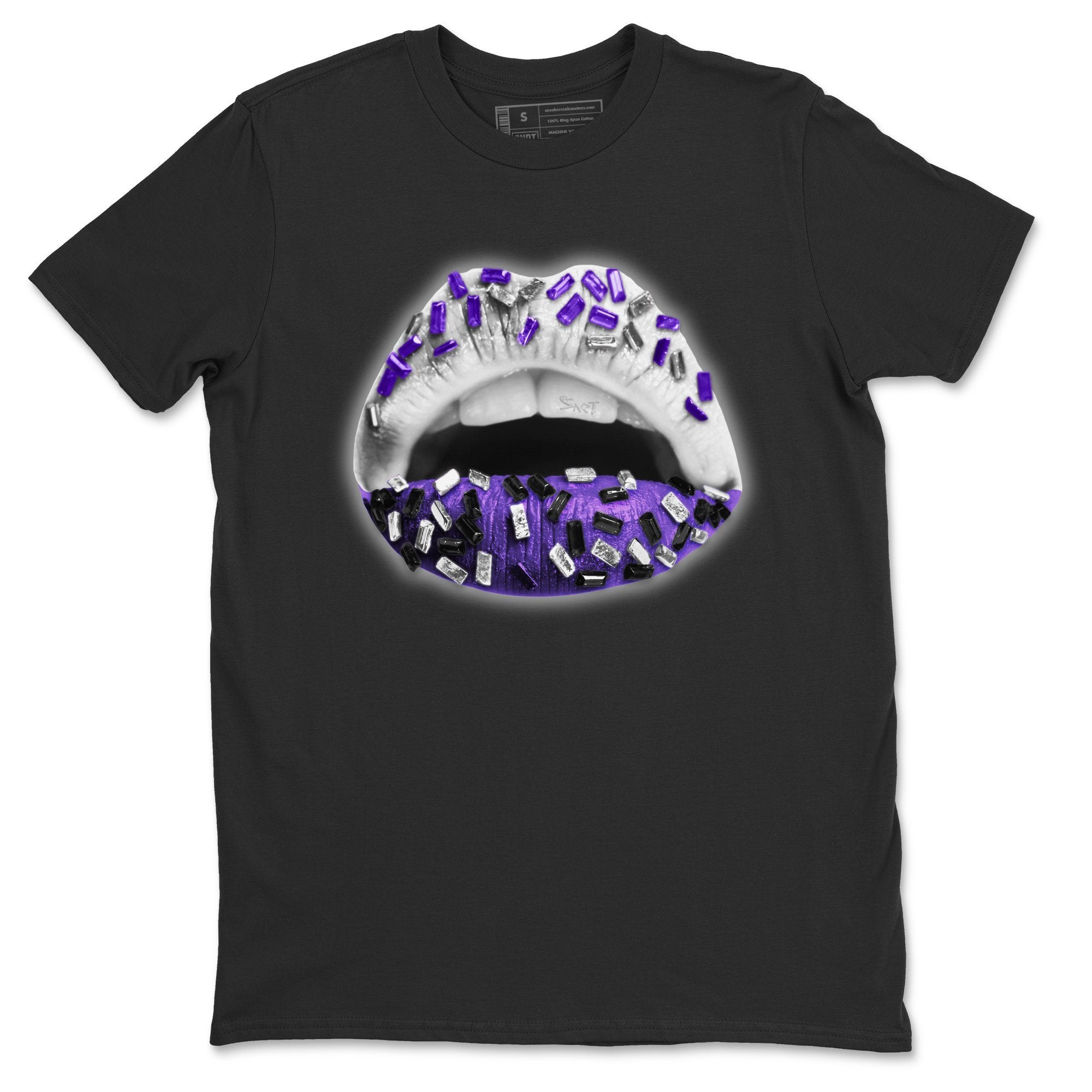 Jordan 1 WMNS Court Purple Shirt To Match Jordans Lips Jewel Sneaker Tees Jordan 1 WMNS Court Purple Drip Gear Zone Sneaker Matching Clothing Unisex Shirts