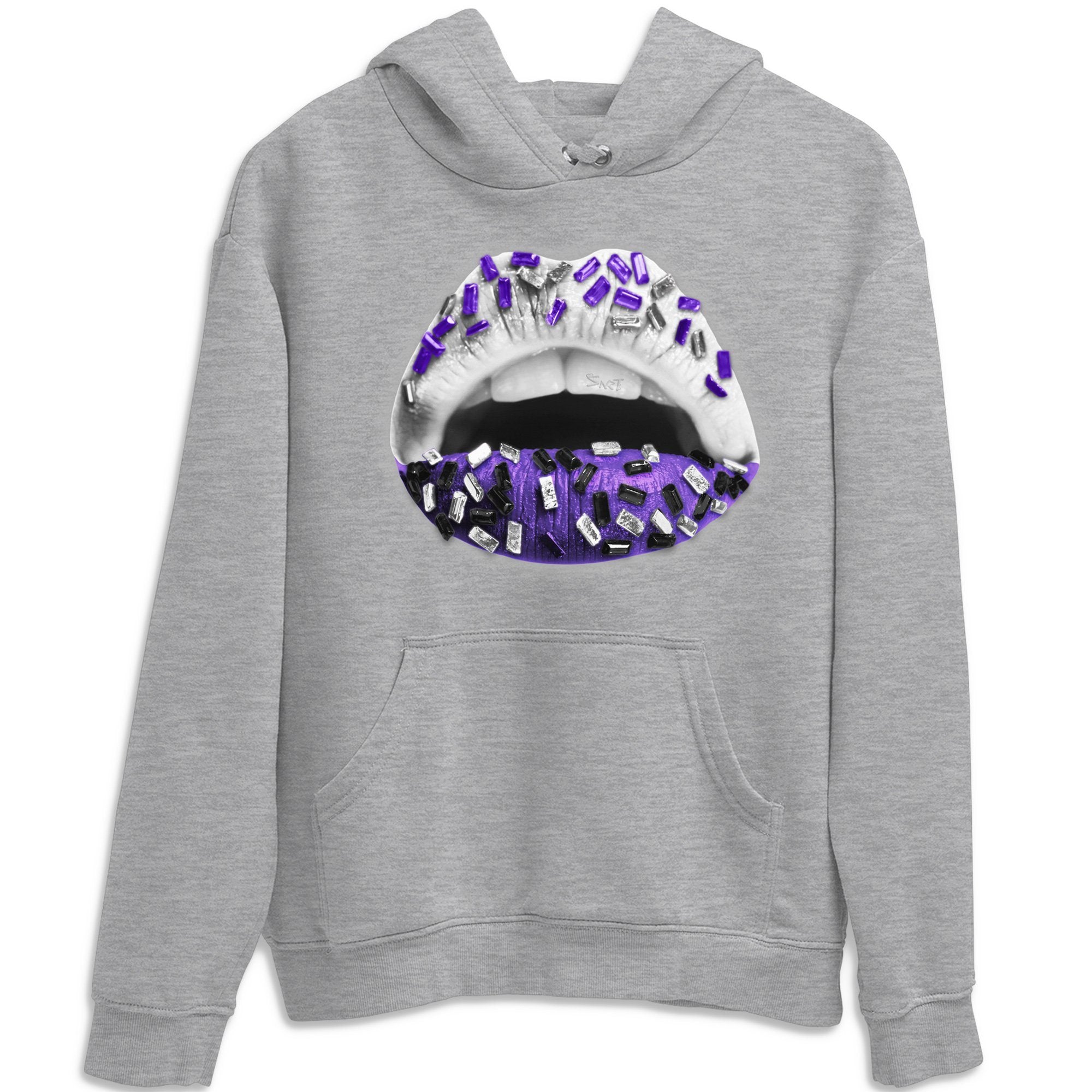Jordan 1 WMNS Court Purple Shirt To Match Jordans Lips Jewel Sneaker Tees Jordan 1 WMNS Court Purple Drip Gear Zone Sneaker Matching Clothing Unisex Shirts