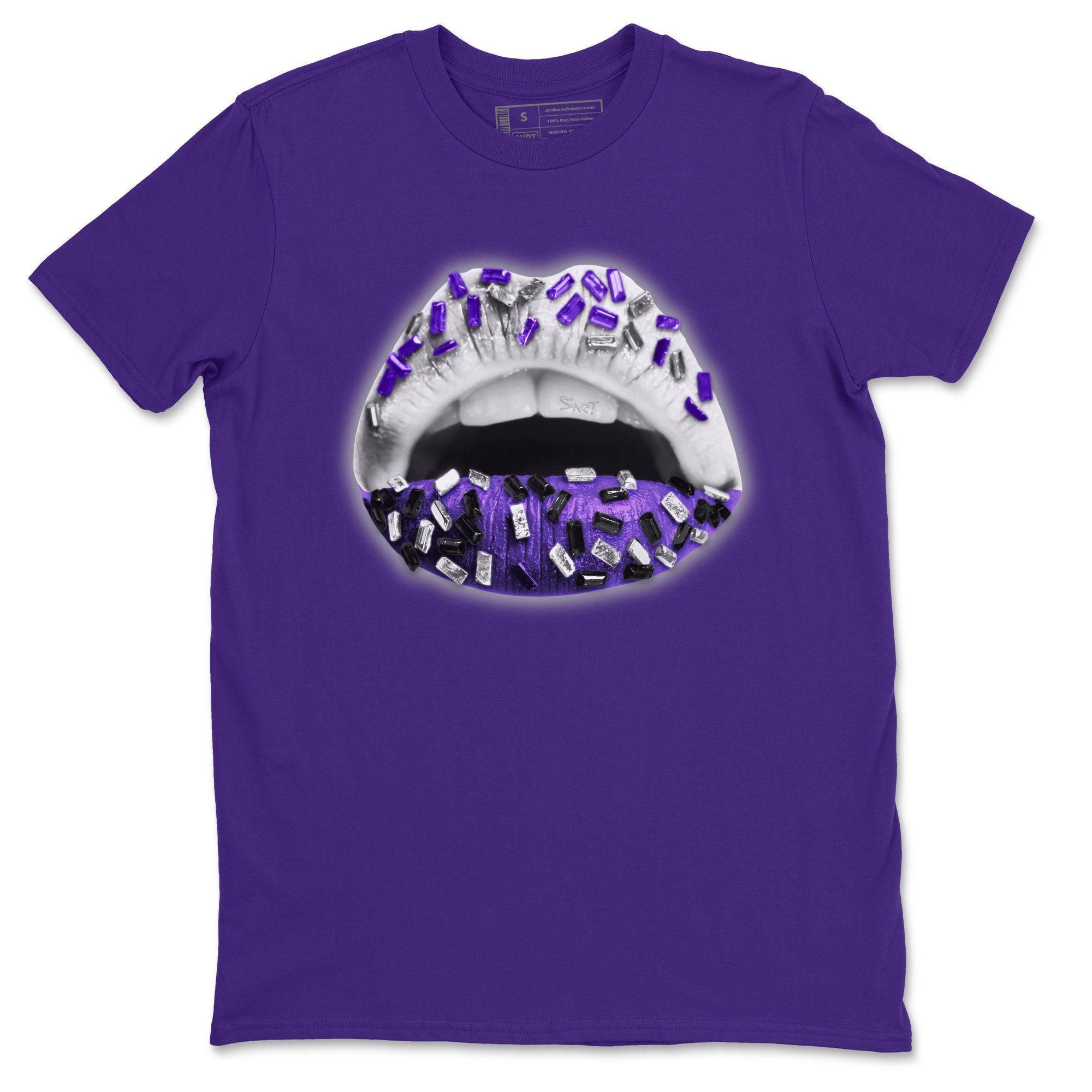 Jordan 1 WMNS Court Purple Shirt To Match Jordans Lips Jewel Sneaker Tees Jordan 1 WMNS Court Purple Drip Gear Zone Sneaker Matching Clothing Unisex Shirts