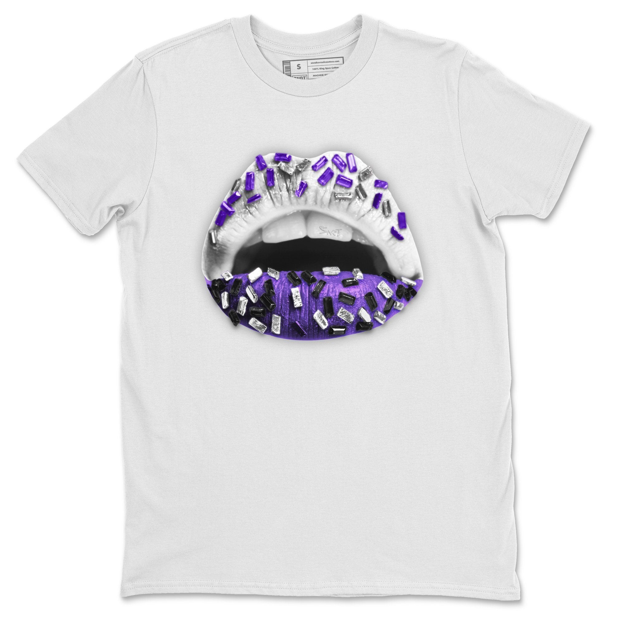 Jordan 1 WMNS Court Purple Shirt To Match Jordans Lips Jewel Sneaker Tees Jordan 1 WMNS Court Purple Drip Gear Zone Sneaker Matching Clothing Unisex Shirts