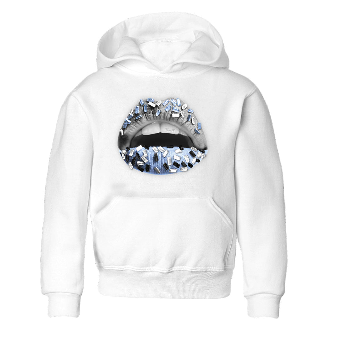 Air Jordan 11 White Cement Sneaker Match Tees Lips Jewel Streetwear Sneaker Shirt Air Jordan 11 Cement Grey Sneaker Release Tees Kids Shirts White 2