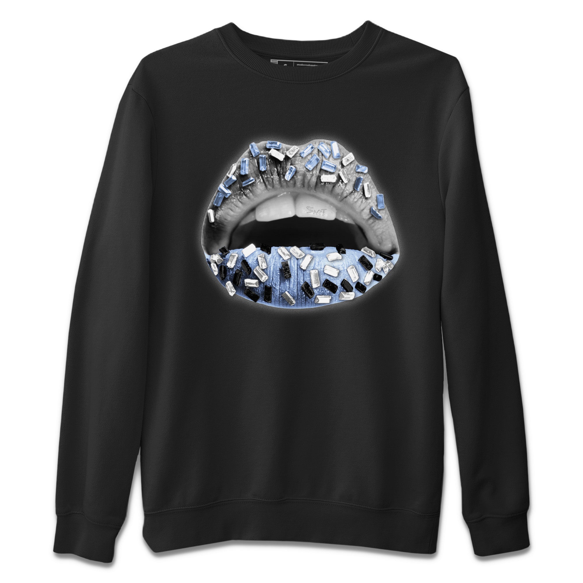 Air Jordan 11 White Cement Sneaker Match Tees Lips Jewel Streetwear Sneaker Shirt Air Jordan 11 Cement Grey Sneaker Release Tees Unisex Shirts Black 2