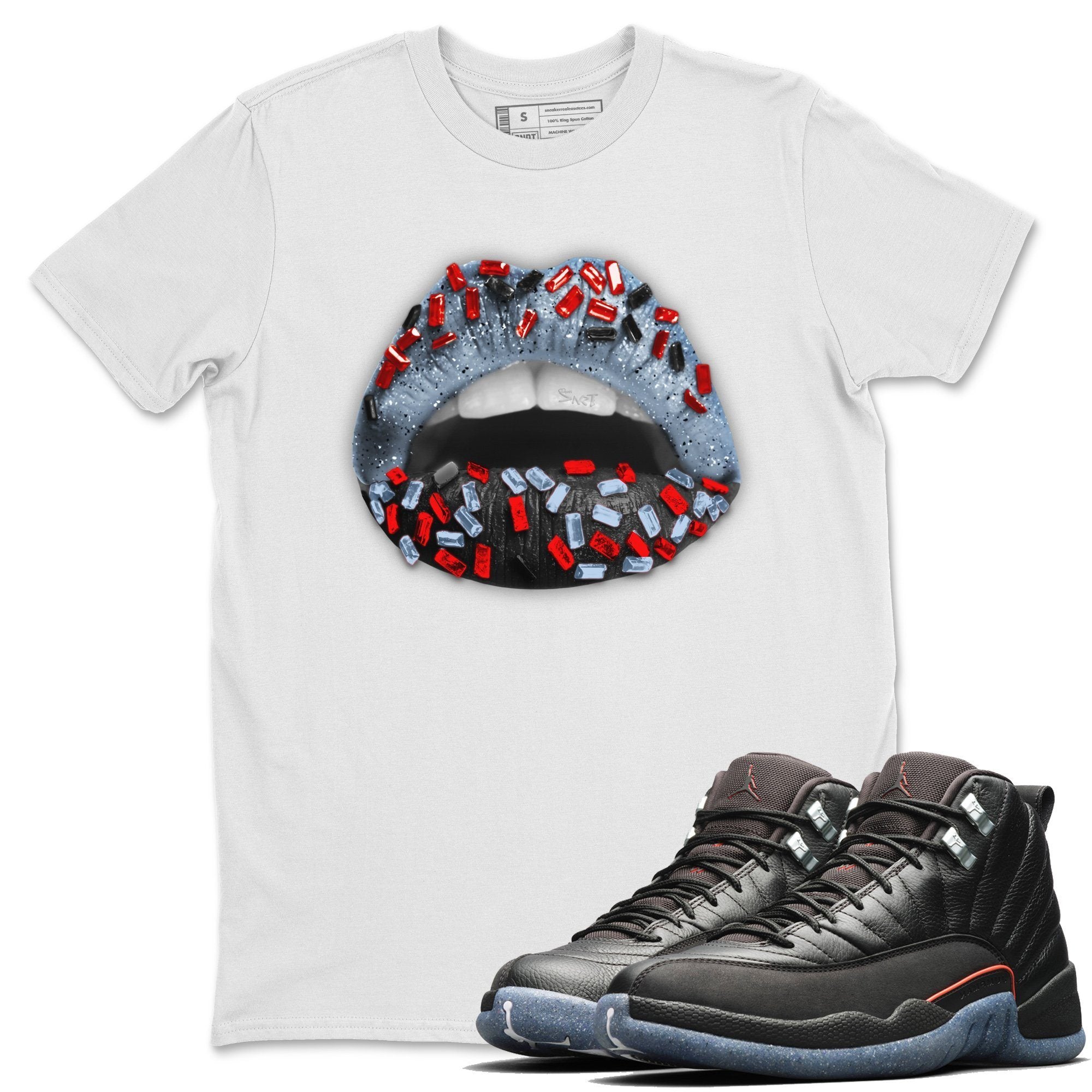 Jordan 12 Grind Shirt To Match Jordans Lips Jewel Sneaker Tees Jordan 12 Grind Drip Gear Zone Sneaker Matching Clothing Unisex Shirts