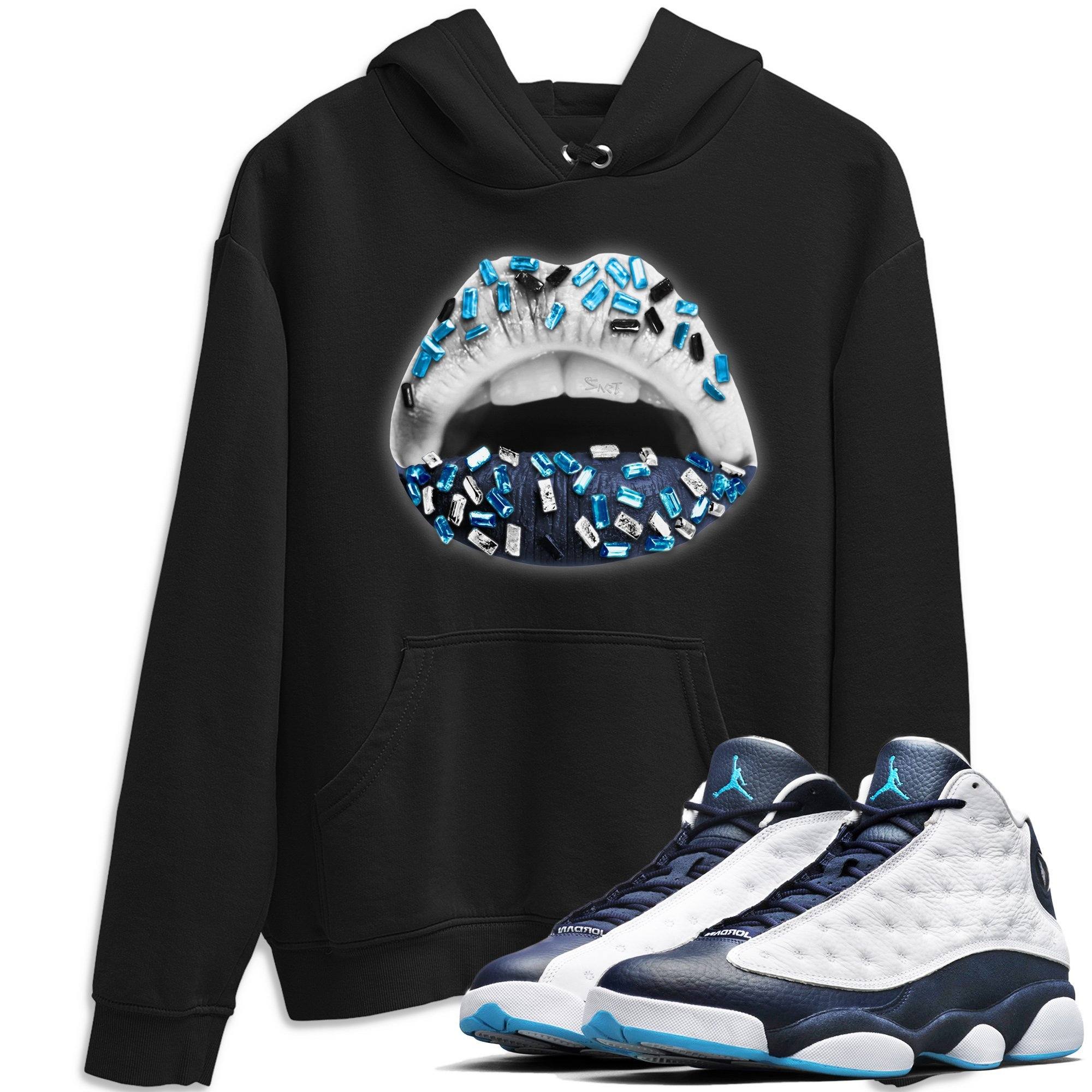 Jordan 13 Obsidian Shirt To Match Jordans Lips Jewel Sneaker Tees Jordan 13 Obsidian Drip Gear Zone Sneaker Matching Clothing Unisex Shirts