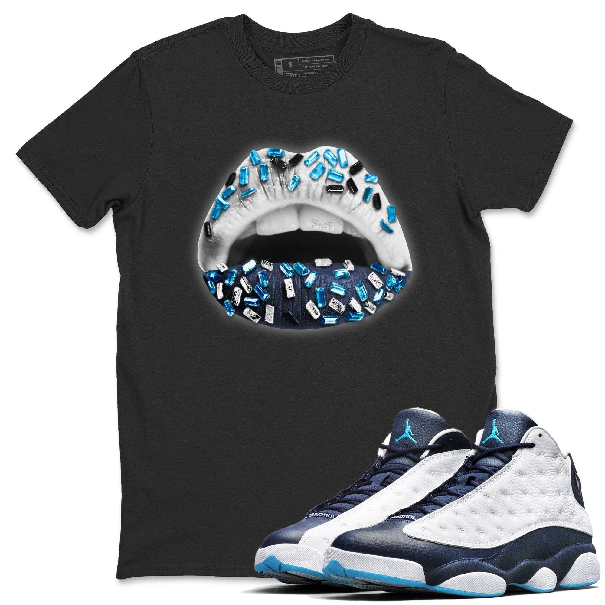Jordan 13 Obsidian Shirt To Match Jordans Lips Jewel Sneaker Tees Jordan 13 Obsidian Drip Gear Zone Sneaker Matching Clothing Unisex Shirts
