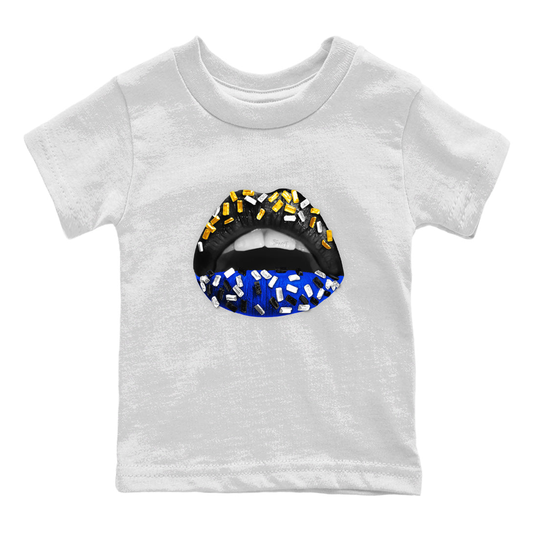 Air Jordan 14 Laney Sneaker Match Tees Lips Jewel Sneaker Tees Jordan 14 Laney Sneaker Release Tees Kids Shirts White 2