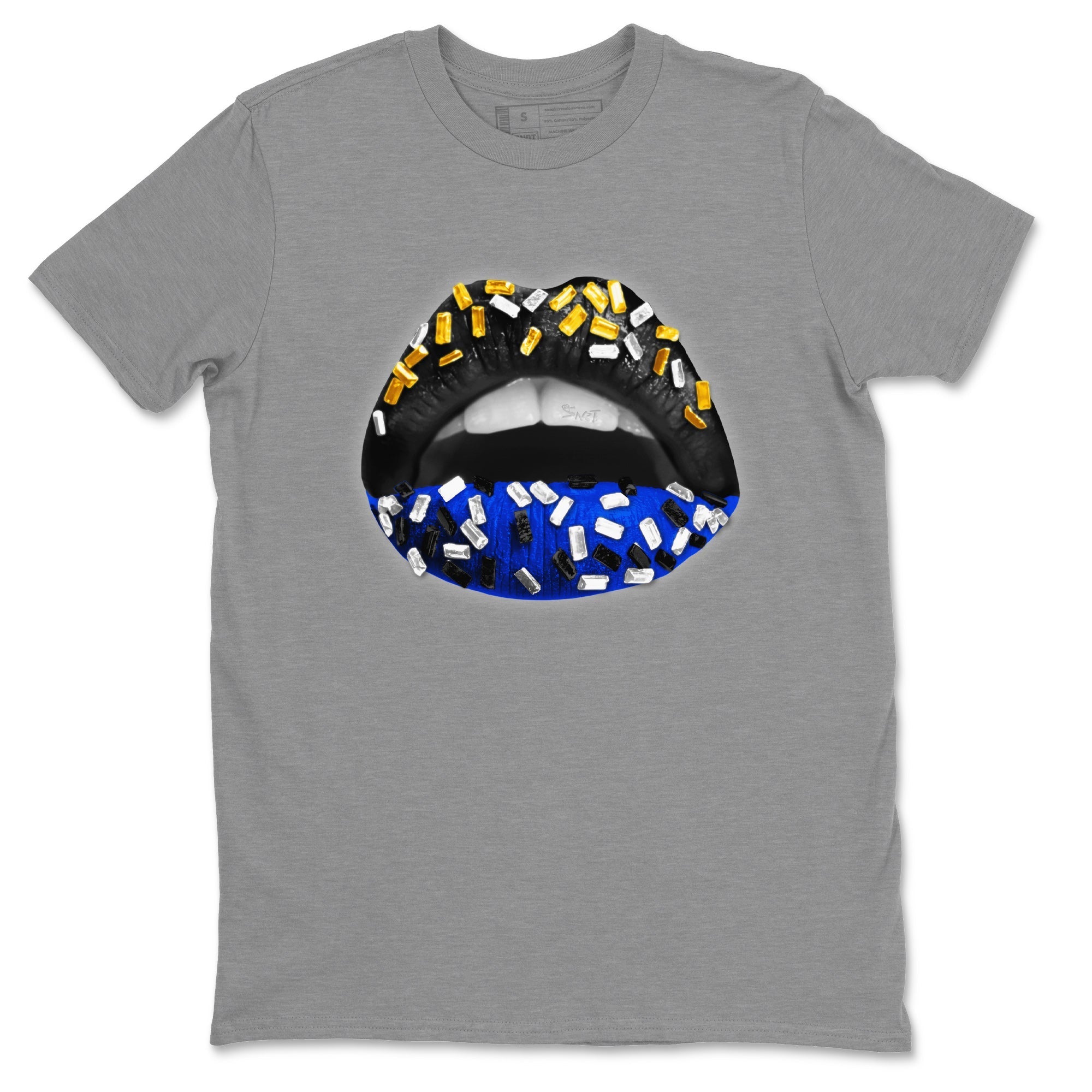 Air Jordan 14 Laney Sneaker Match Tees Lips Jewel Sneaker Tees Jordan 14 Laney Sneaker Release Tees Unisex Shirts Heather Grey 2