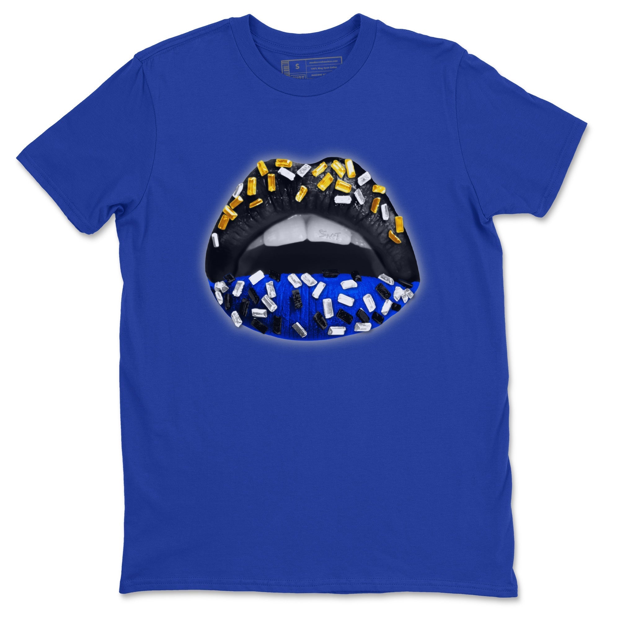 Air Jordan 14 Laney Sneaker Match Tees Lips Jewel Sneaker Tees Jordan 14 Laney Sneaker Release Tees Unisex Shirts Royal Blue 2