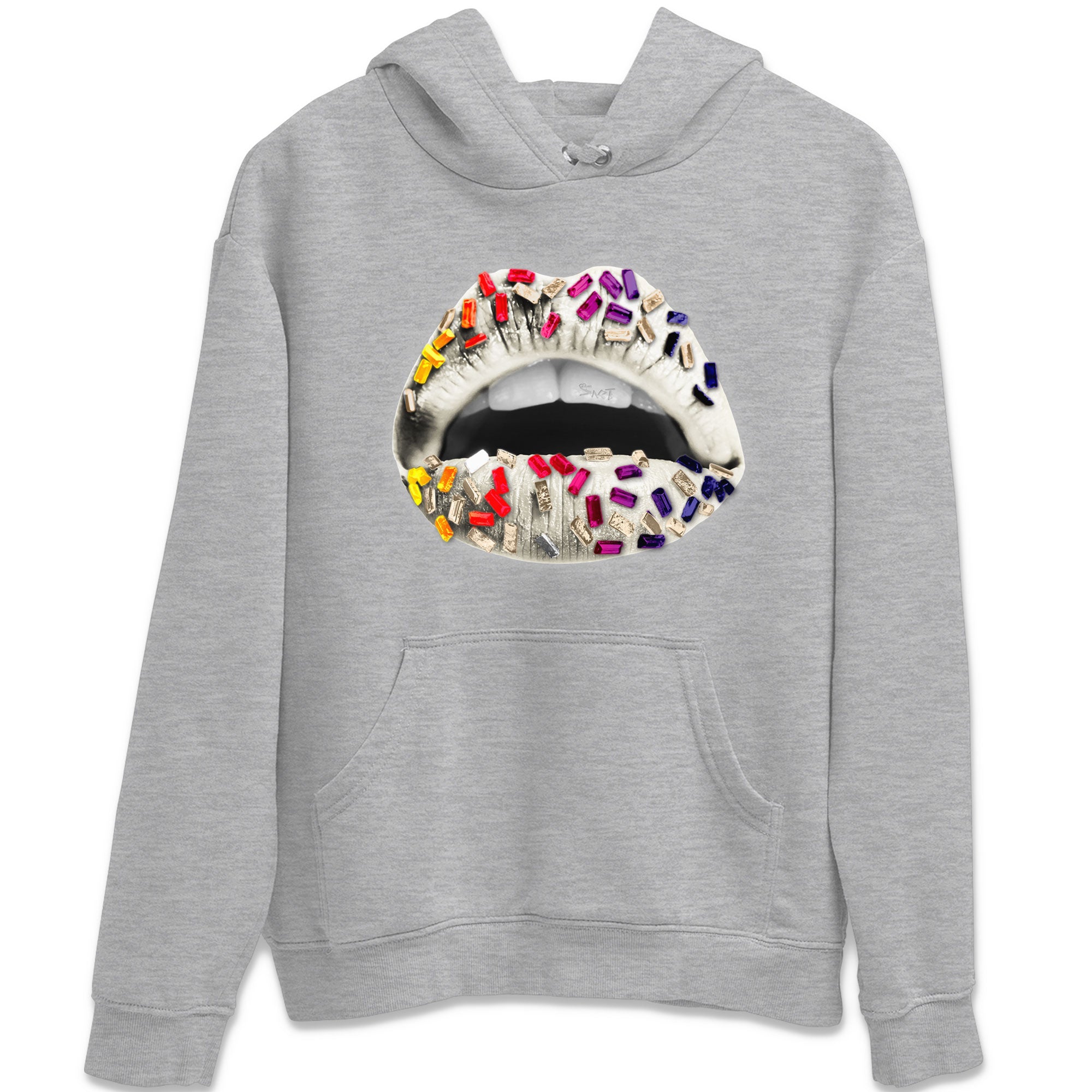 Air Jordan 3 X J Balvin shirt to match jordans Lips Jewel Streetwear Sneaker Shirt Air Jordan 3 X J Balvin Drip Gear Zone Sneaker Matching Clothing LGBT Pride T-Shirt Unisex Heather Grey 2 T-Shirt