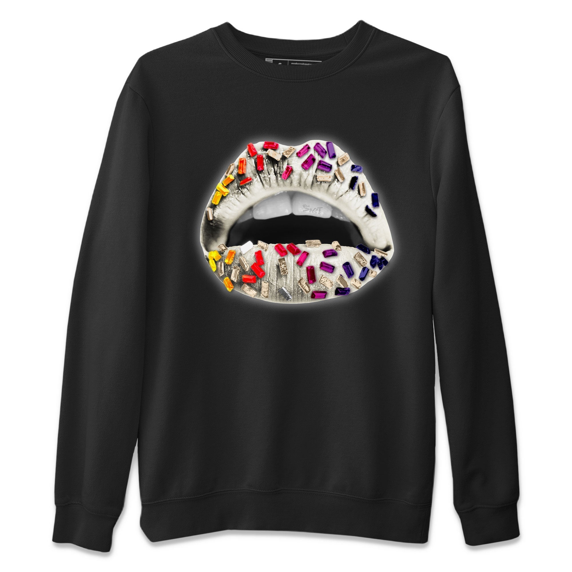 Air Jordan 3 X J Balvin shirt to match jordans Lips Jewel Streetwear Sneaker Shirt Air Jordan 3 X J Balvin Drip Gear Zone Sneaker Matching Clothing LGBT Pride T-Shirt Unisex Black 2 T-Shirt