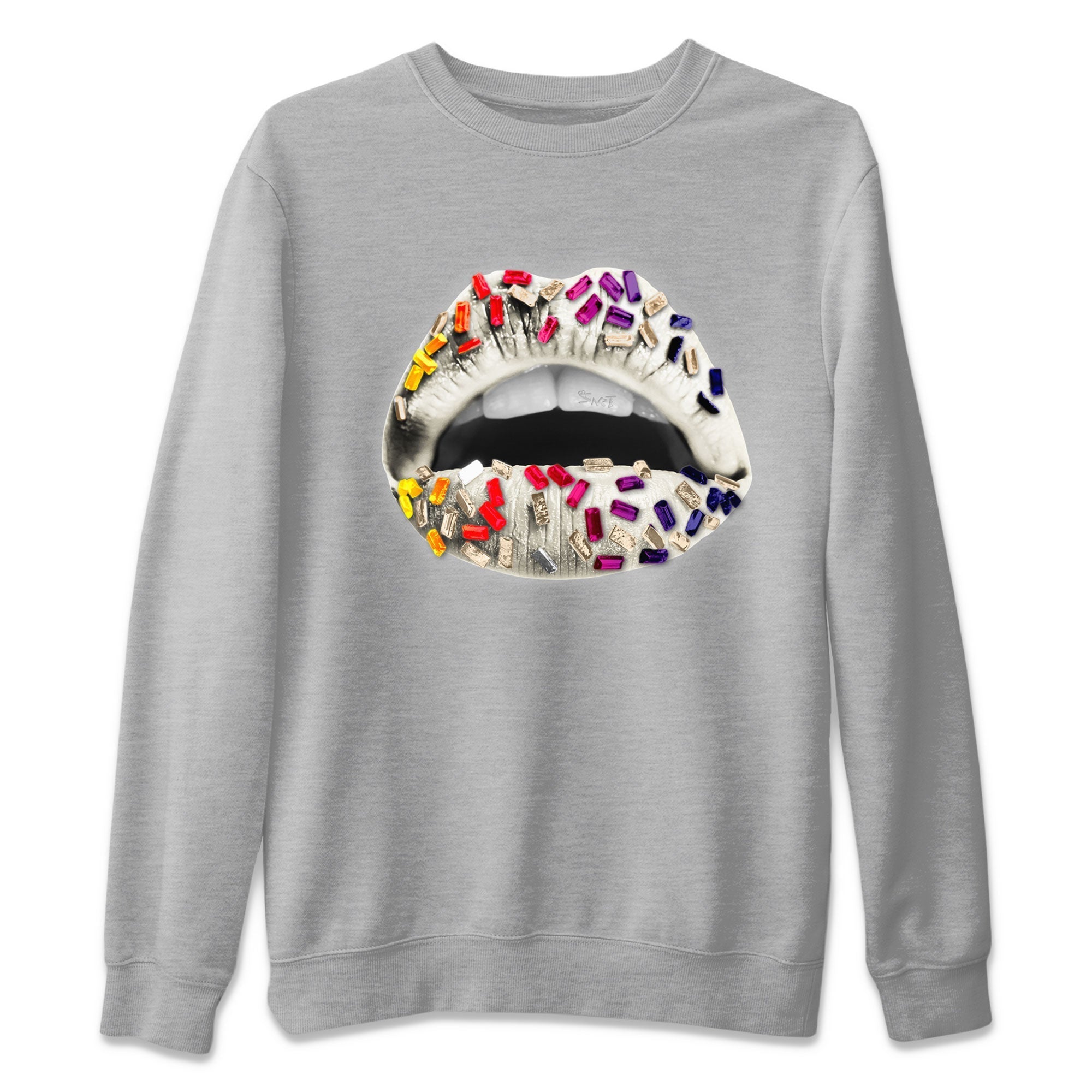 Air Jordan 3 X J Balvin shirt to match jordans Lips Jewel Streetwear Sneaker Shirt Air Jordan 3 X J Balvin Drip Gear Zone Sneaker Matching Clothing LGBT Pride T-Shirt Unisex Heather Grey 1 T-Shirt