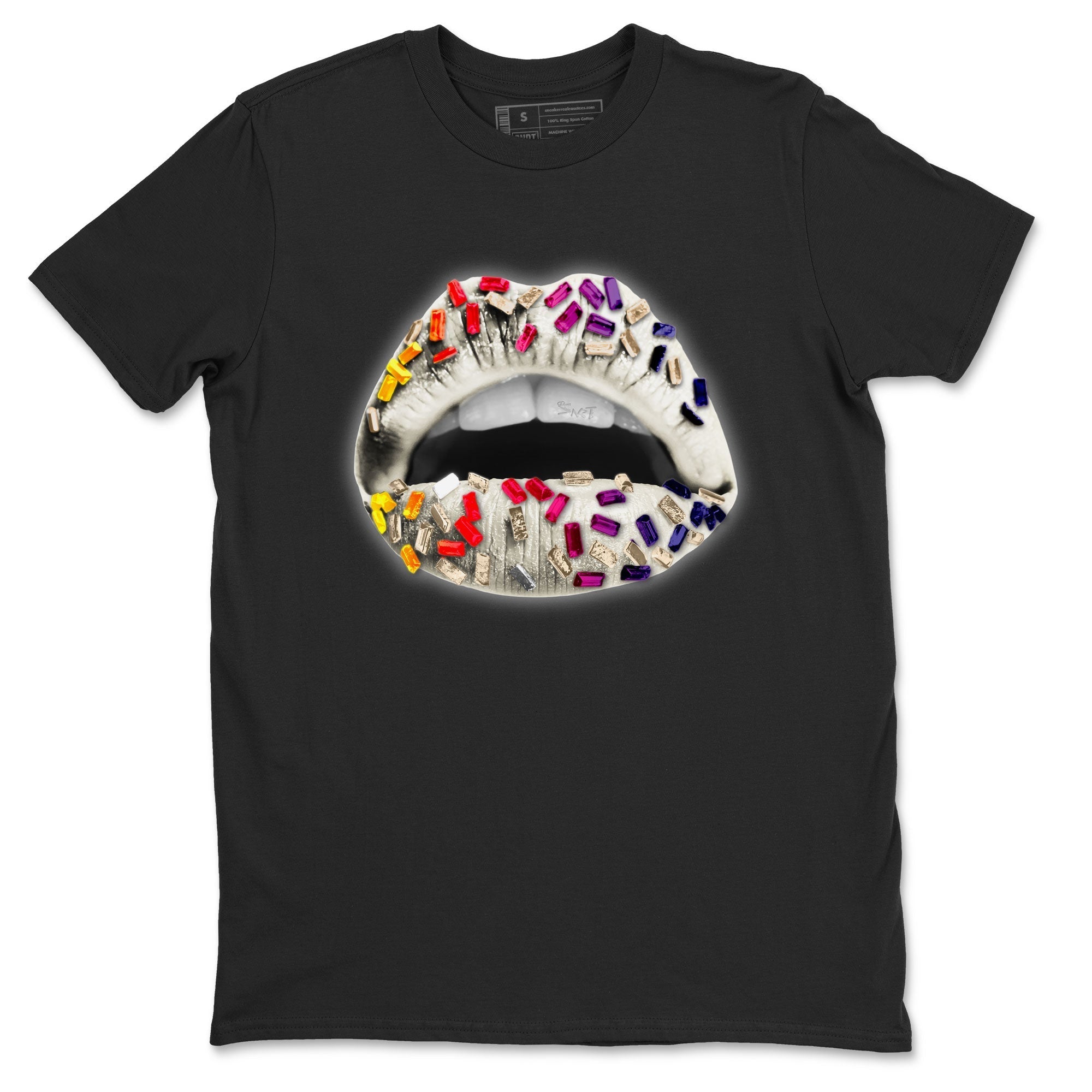 Air Jordan 3 X J Balvin shirt to match jordans Lips Jewel Streetwear Sneaker Shirt Air Jordan 3 X J Balvin Drip Gear Zone Sneaker Matching Clothing LGBT Pride T-Shirt Unisex Black 2 T-Shirt