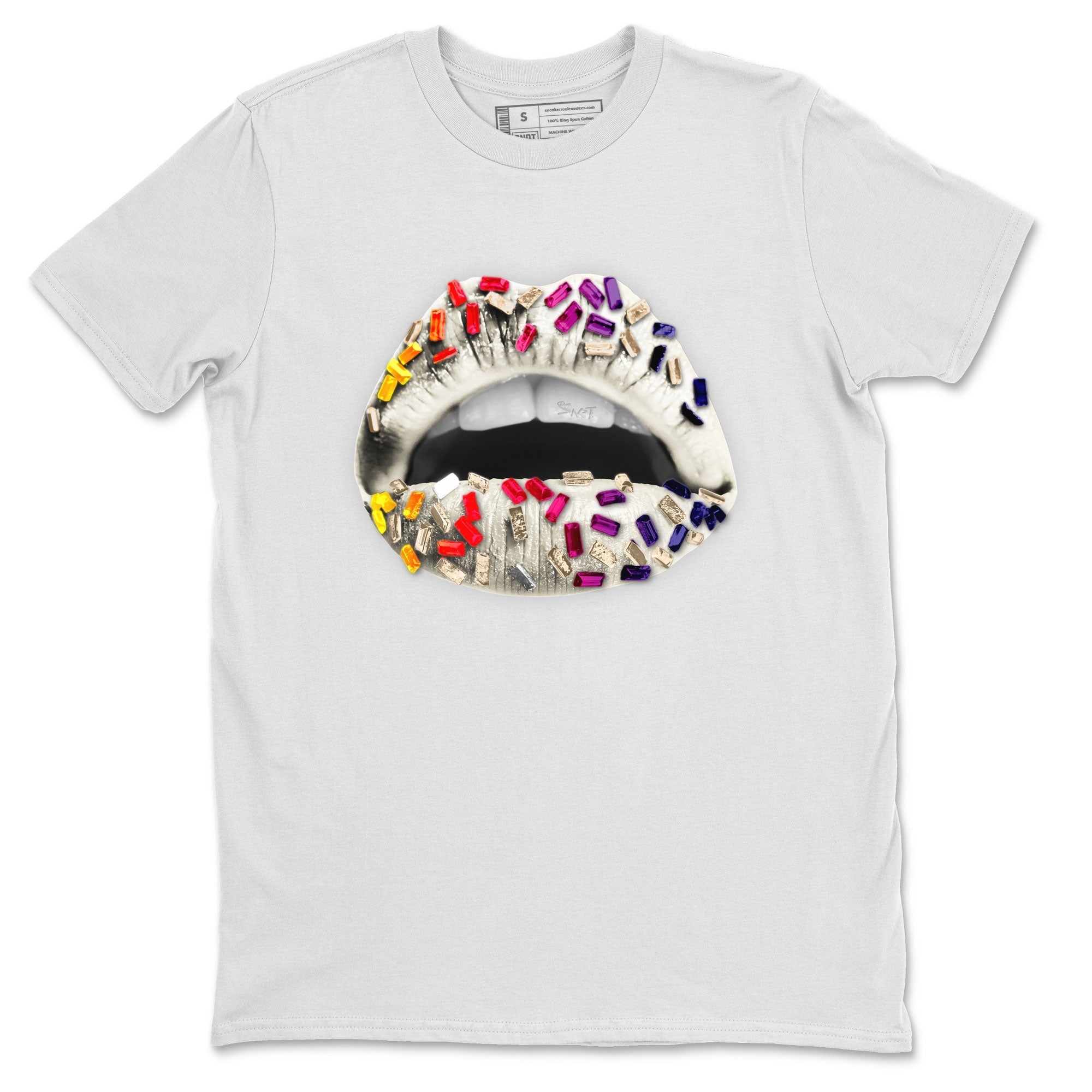 Air Jordan 3 X J Balvin shirt to match jordans Lips Jewel Streetwear Sneaker Shirt Air Jordan 3 X J Balvin Drip Gear Zone Sneaker Matching Clothing LGBT Pride T-Shirt Unisex White 2 T-Shirt